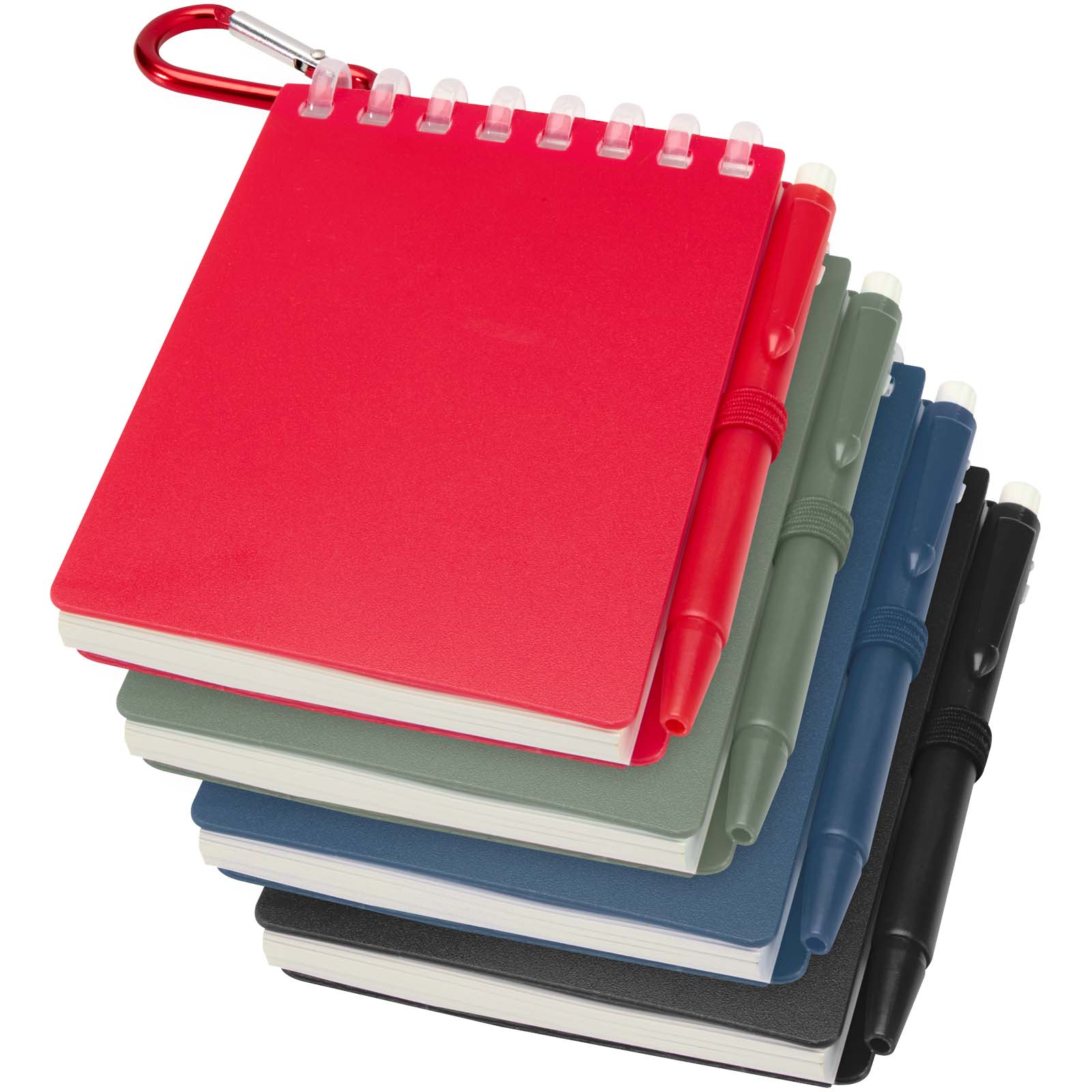 Set blocco note con copertina morbida in materiale riciclato e penna a sfera (inchiostro blu) per attività all'aperto Lig Mini