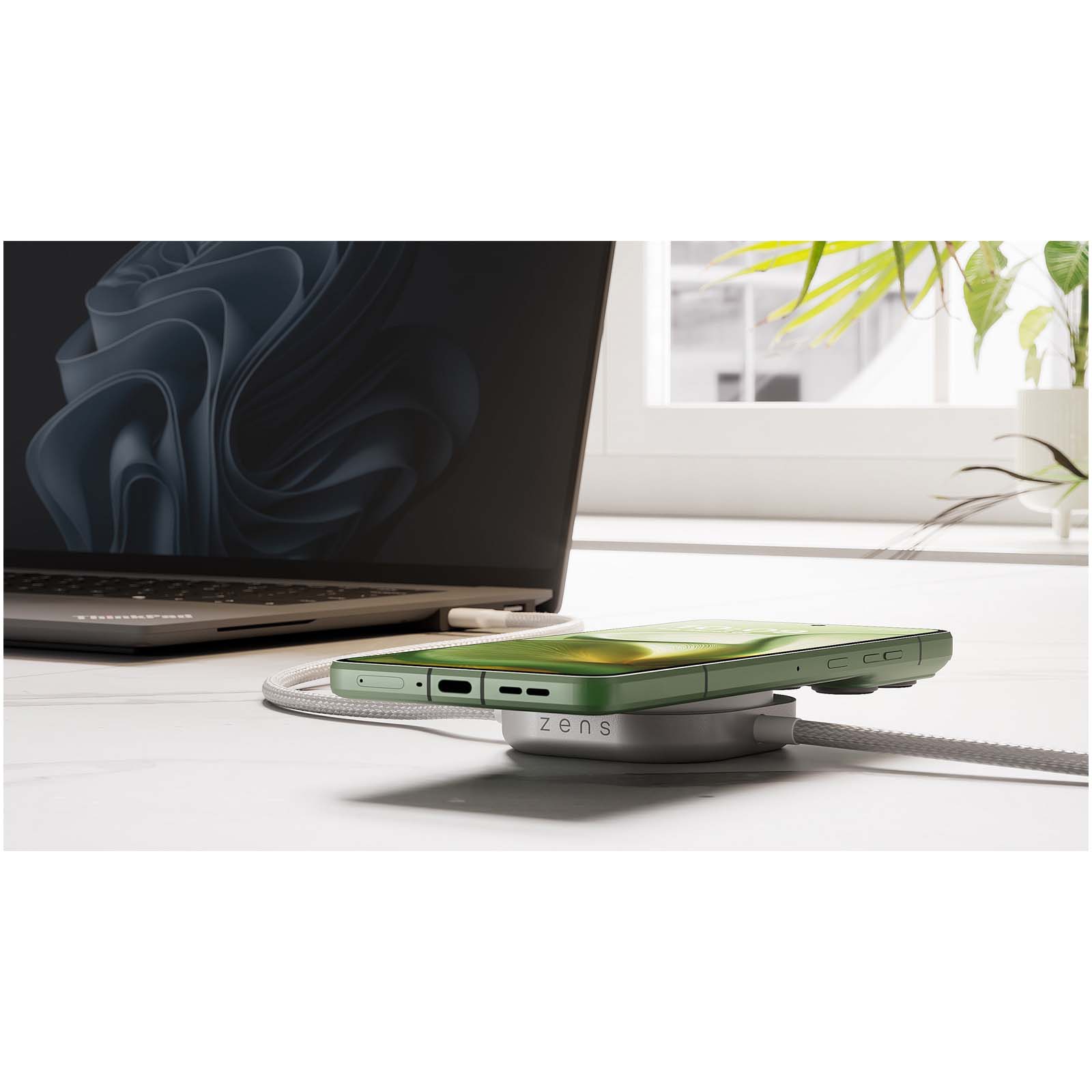 Cavo di ricarica USB-C 2-in-1 da 240 W Zens Pro 2