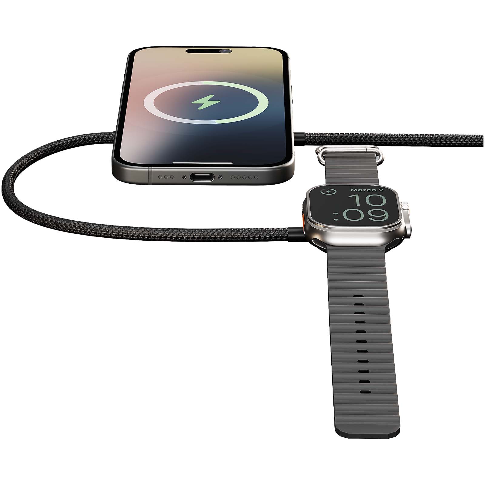 Cavo di ricarica doppio da 15 W Zens Pro 2