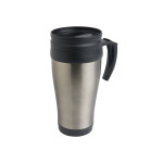 Tazza termica (400ml) in acciaio inox, con interno, manico e...