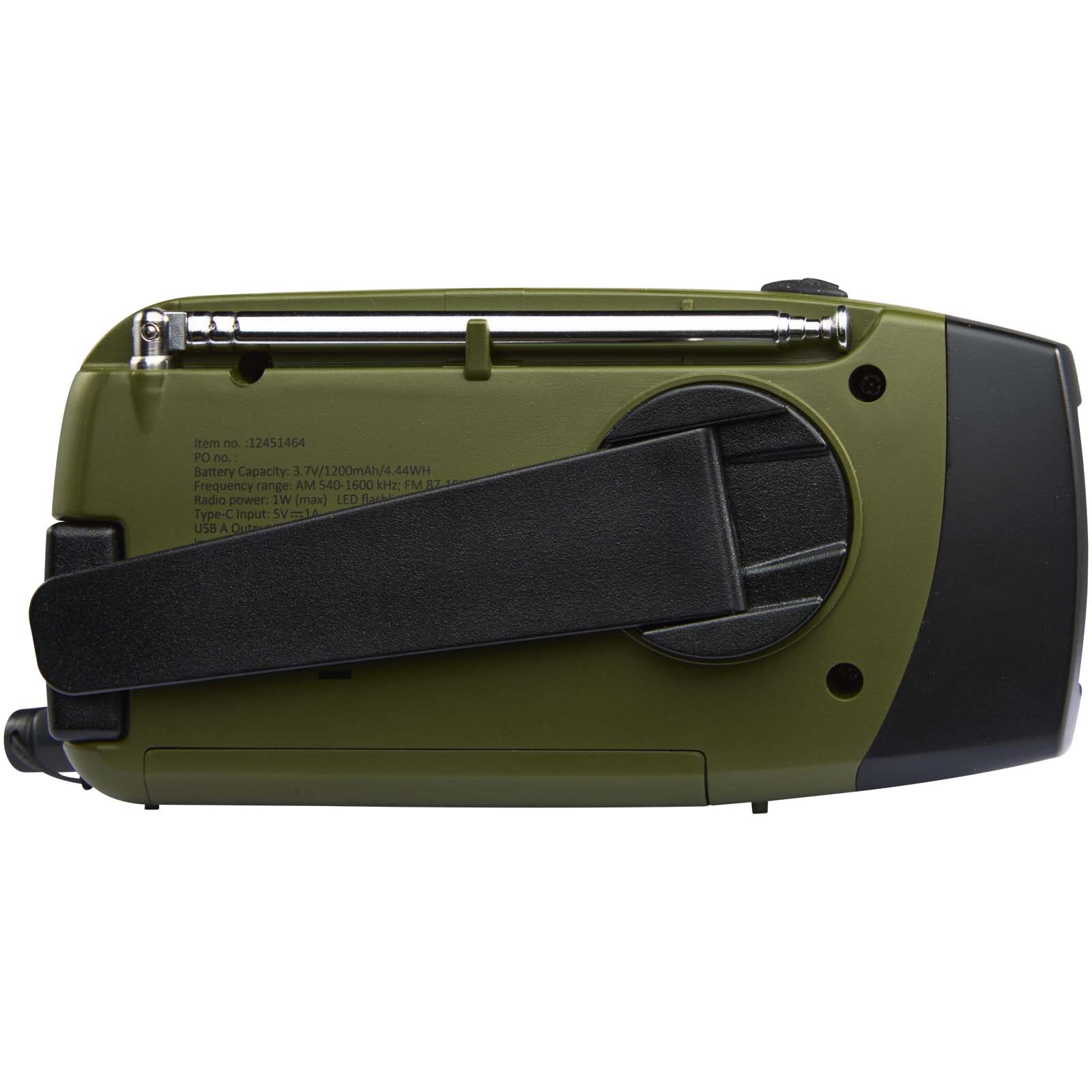 Radio di emergenza in plastica riciclata certificata RCS Avior