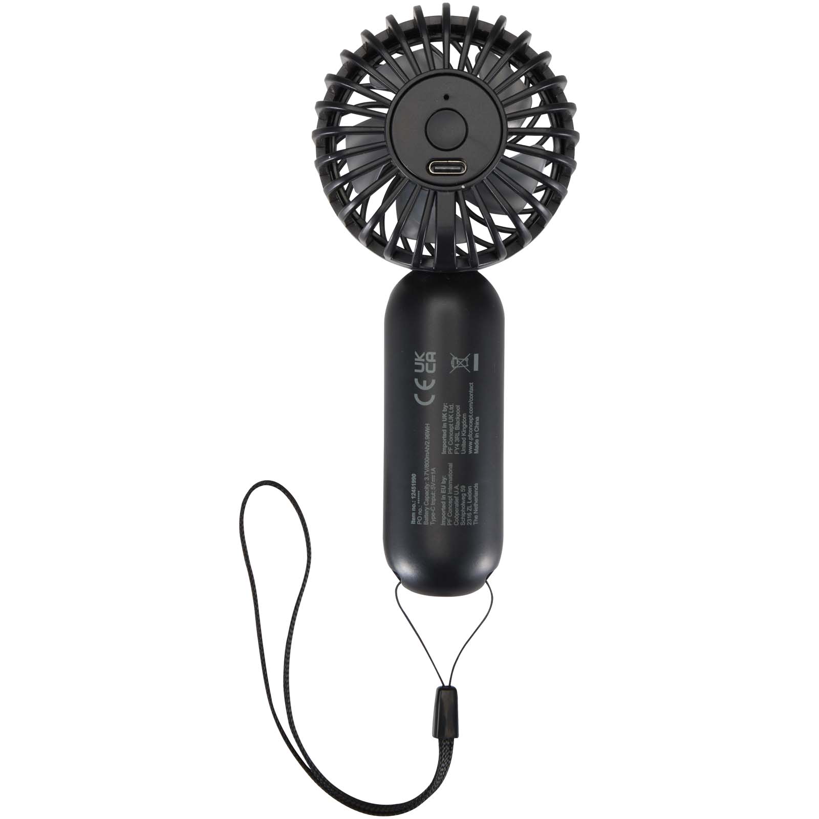 Ventilatore portatile in plastica riciclata Aervia