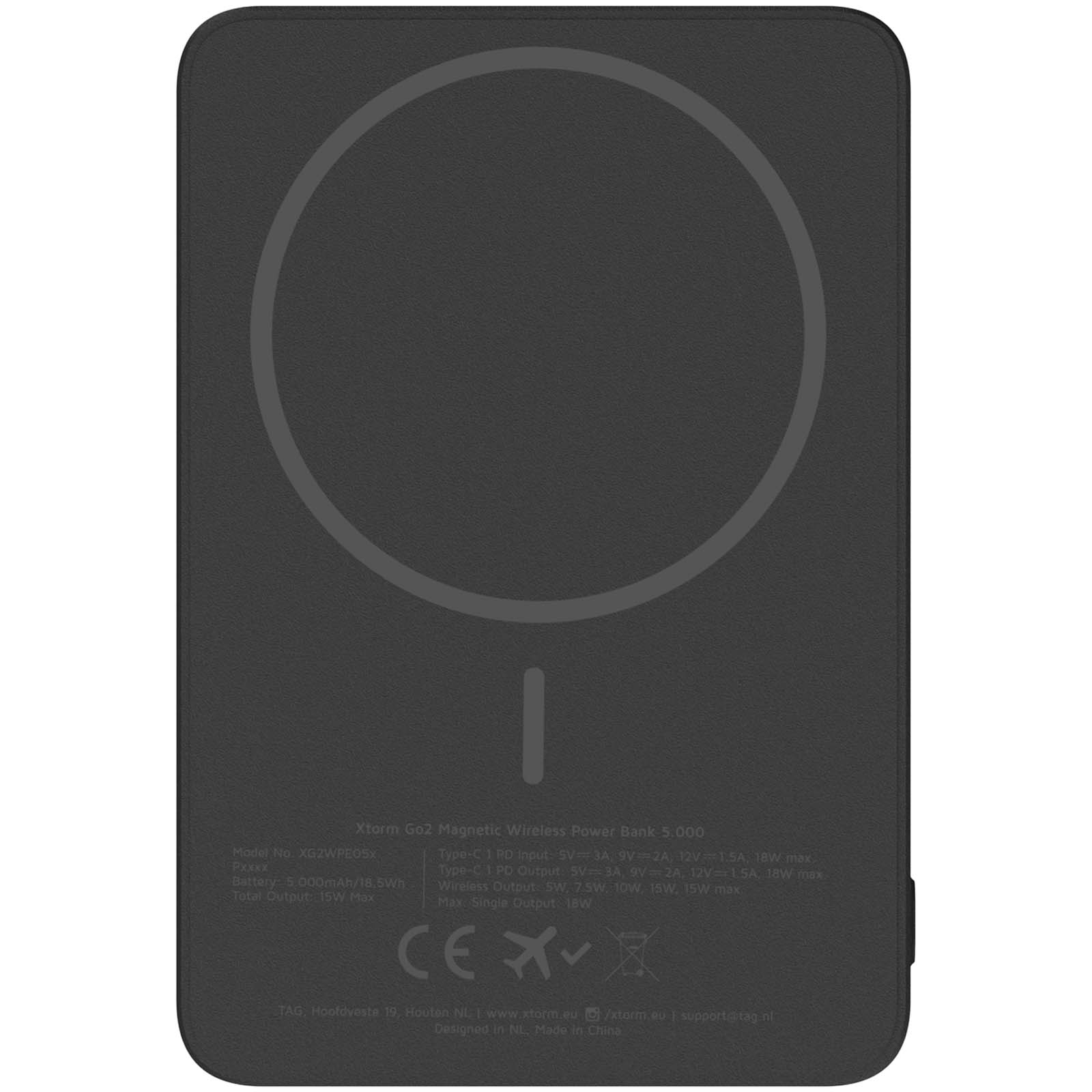 Power bank wireless da 5000 mAh 15 W Xtorm Go2