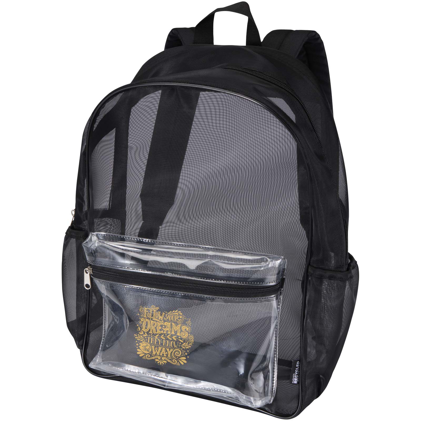 Zaino in materiale riciclato certificato GRS da 18 litri Mesh