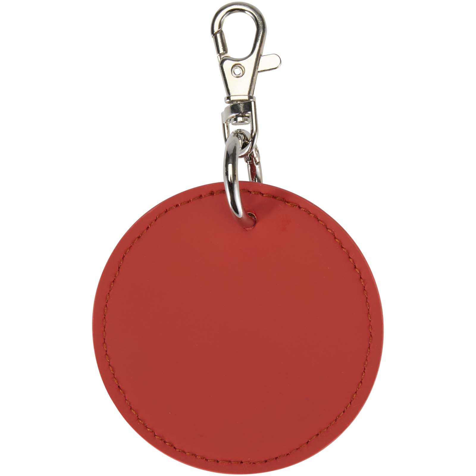 Portachiavi con charm a forma rotonda in materiale riciclato certificato GRS Resi Plus 