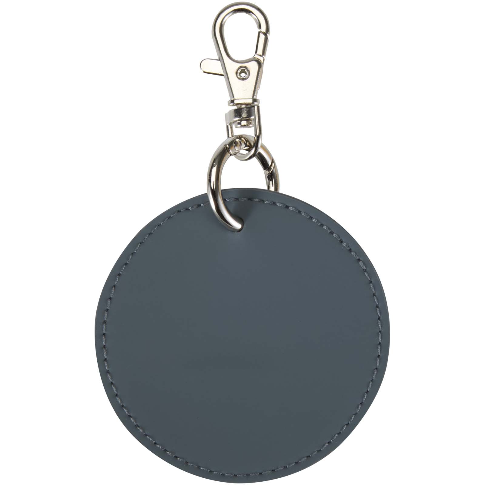 Portachiavi con charm a forma rotonda in materiale riciclato certificato GRS Resi Plus 