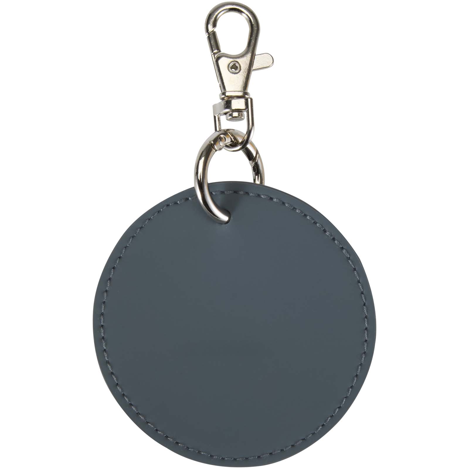 Portachiavi con charm a forma rotonda in materiale riciclato certificato GRS Resi Plus 