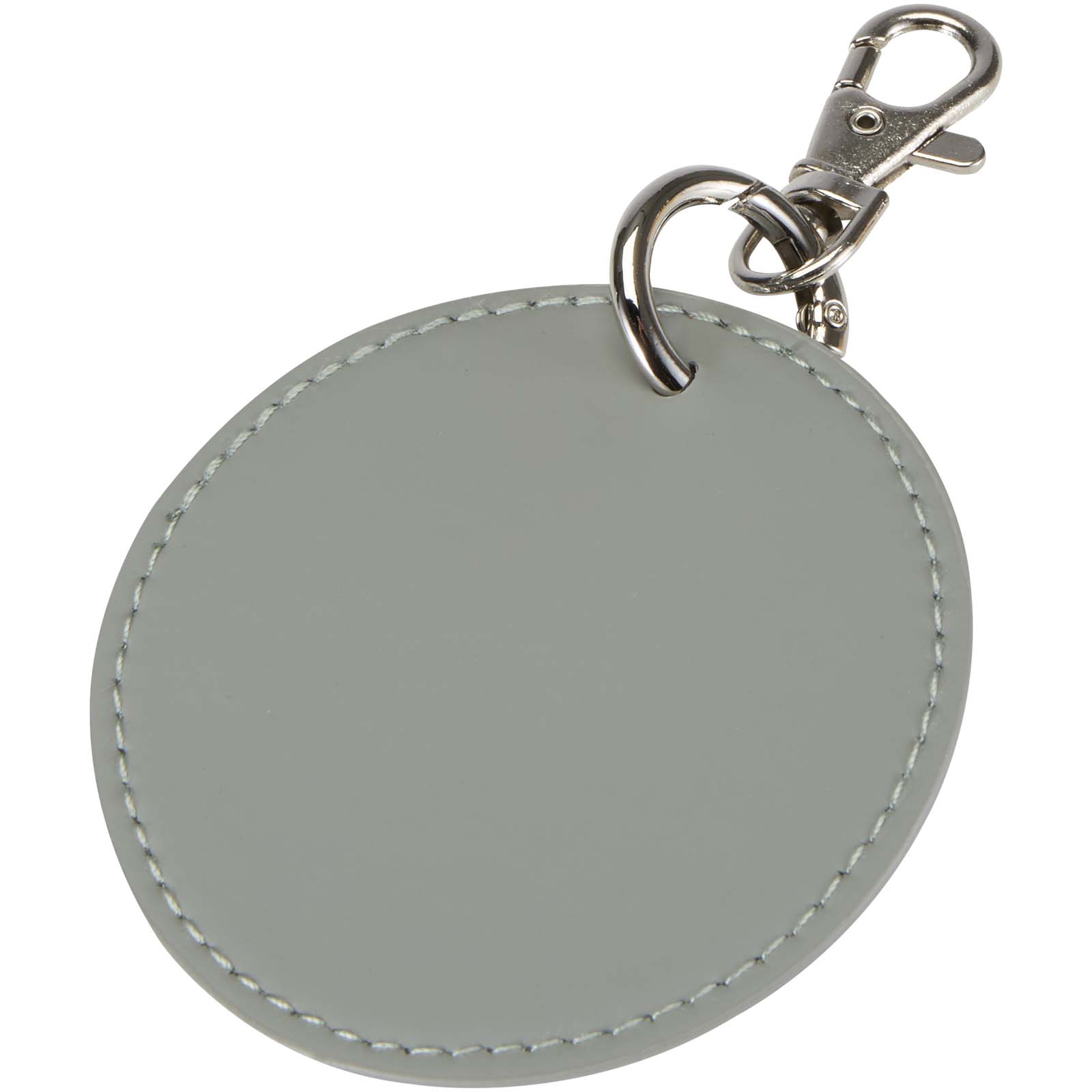 Portachiavi con charm a forma rotonda in materiale riciclato certificato GRS Resi Plus 