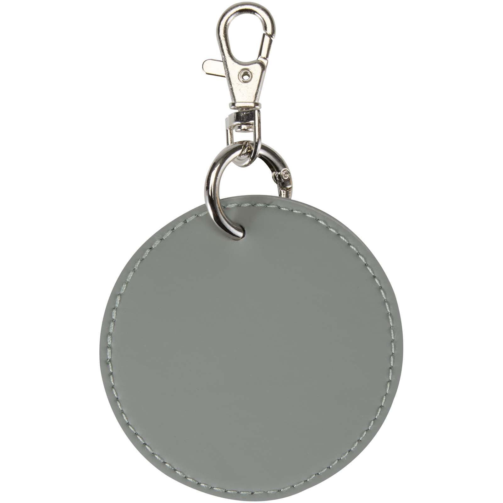 Portachiavi con charm a forma rotonda in materiale riciclato certificato GRS Resi Plus 