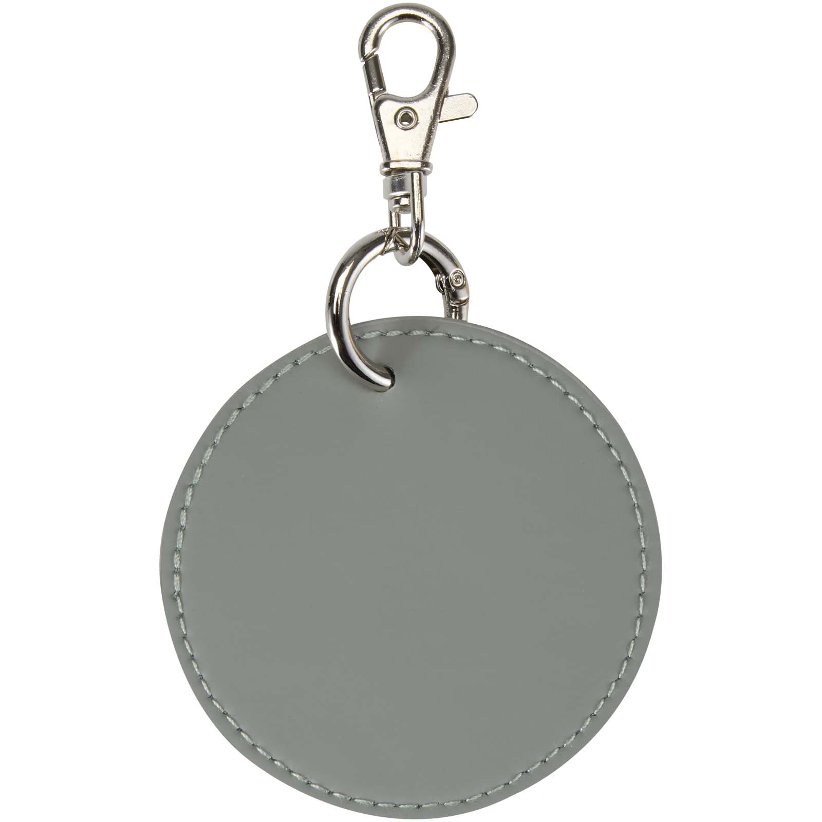 Portachiavi con charm a forma rotonda in materiale riciclato certificato GRS Resi Plus 