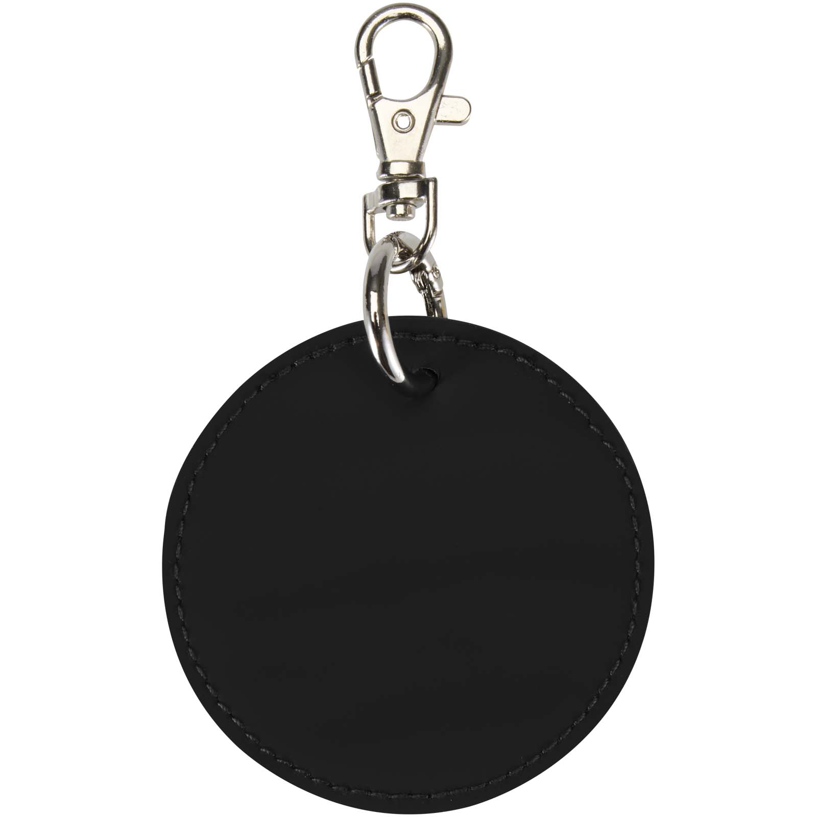 Portachiavi con charm a forma rotonda in materiale riciclato certificato GRS Resi Plus 