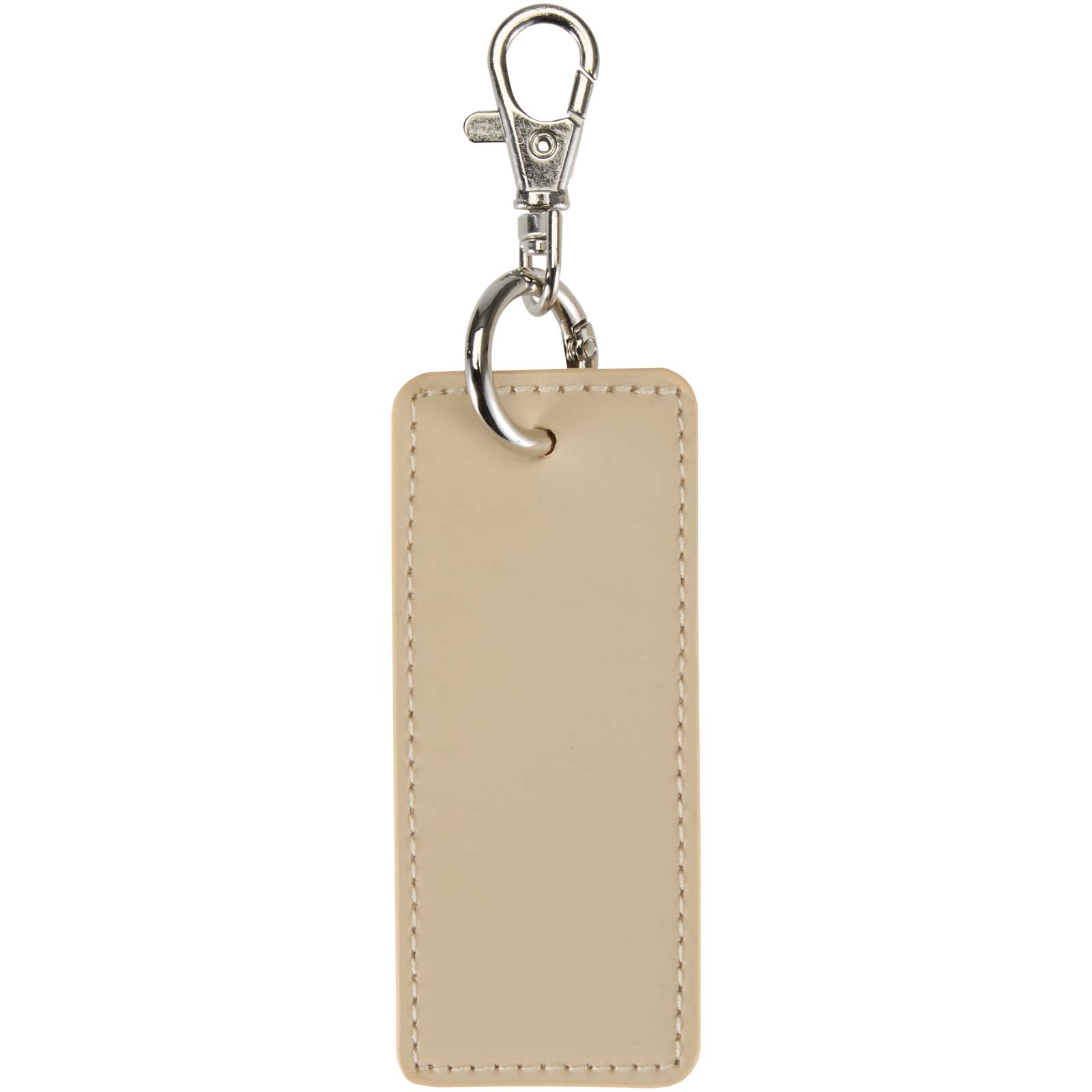 Portachiavi con charm a forma rettangolare in materiale riciclato certificato GRS Resi Plus