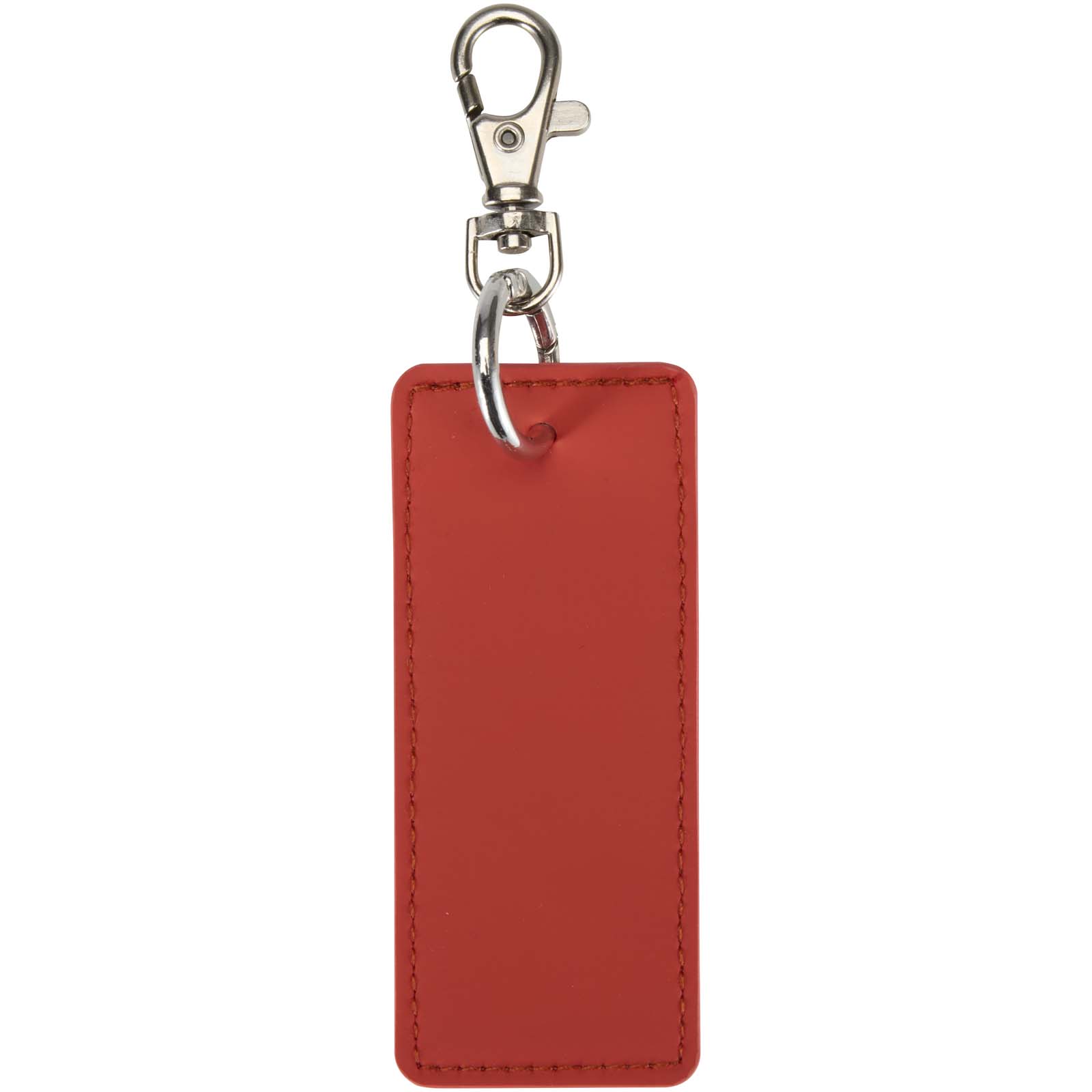 Portachiavi con charm a forma rettangolare in materiale riciclato certificato GRS Resi Plus