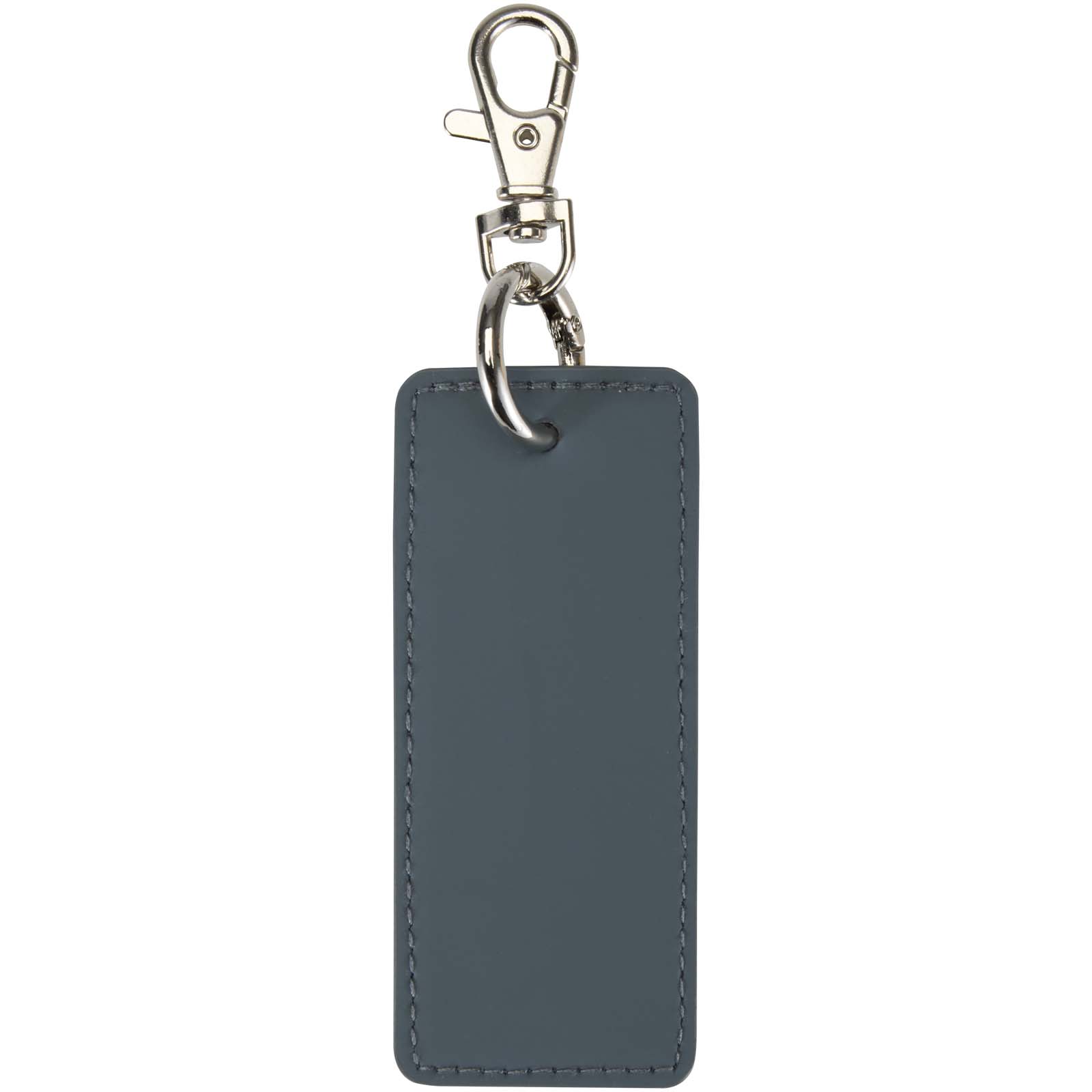 Portachiavi con charm a forma rettangolare in materiale riciclato certificato GRS Resi Plus