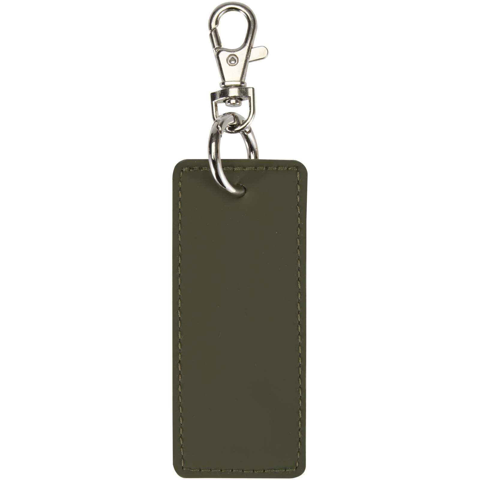 Portachiavi con charm a forma rettangolare in materiale riciclato certificato GRS Resi Plus