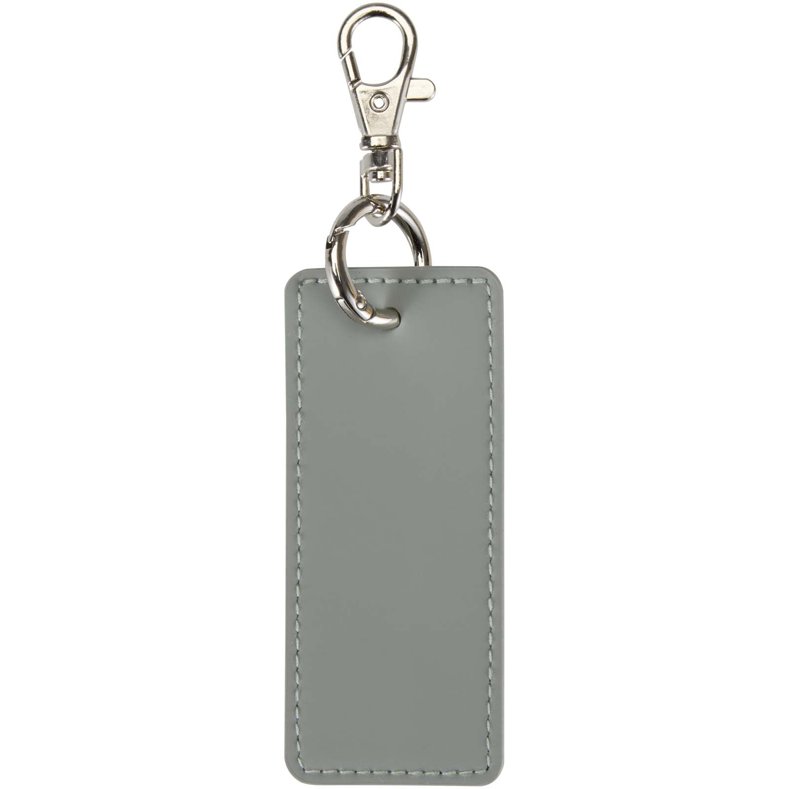 Portachiavi con charm a forma rettangolare in materiale riciclato certificato GRS Resi Plus