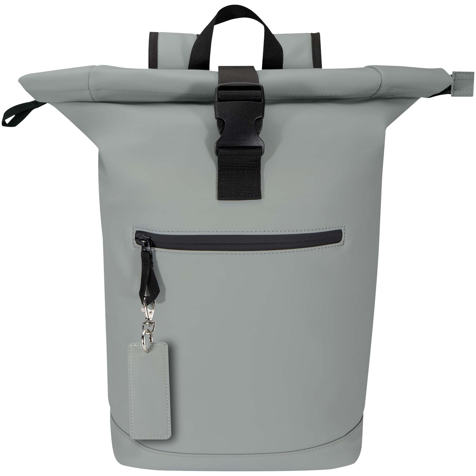 Portachiavi con charm a forma rettangolare in materiale riciclato certificato GRS Resi Plus