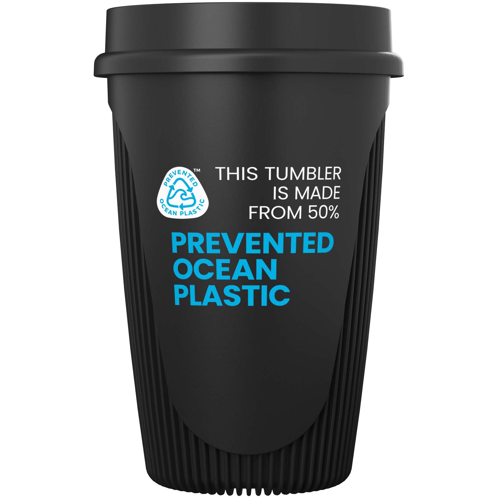 Bicchiere da 350 ml con coperchio a 360° Alto POP