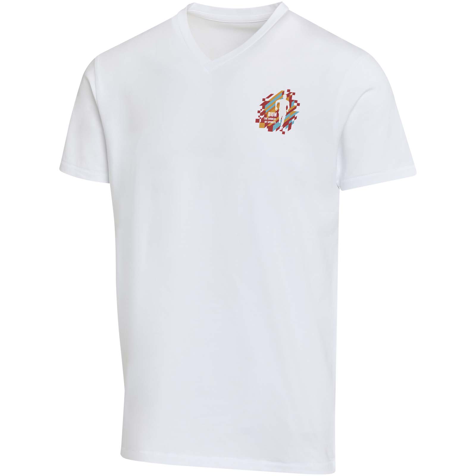 T-shirt a maniche corte unisex con scollo a V in cotone biologico certificato OCS da 200 g/m² Balfour