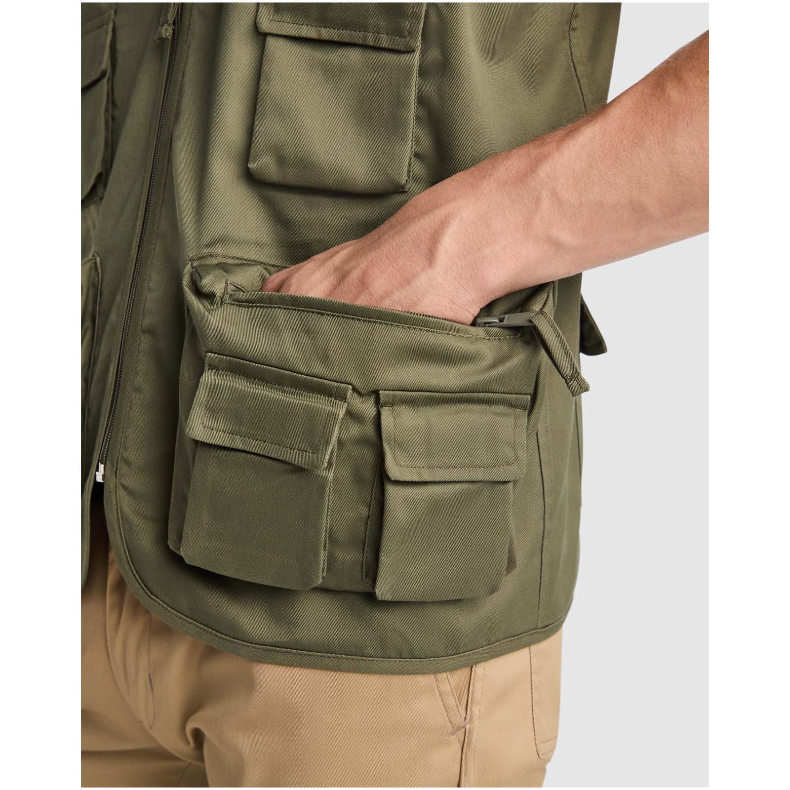 Gilet da lavoro con più tasche e scollo a V da 200 g/m² Venera 