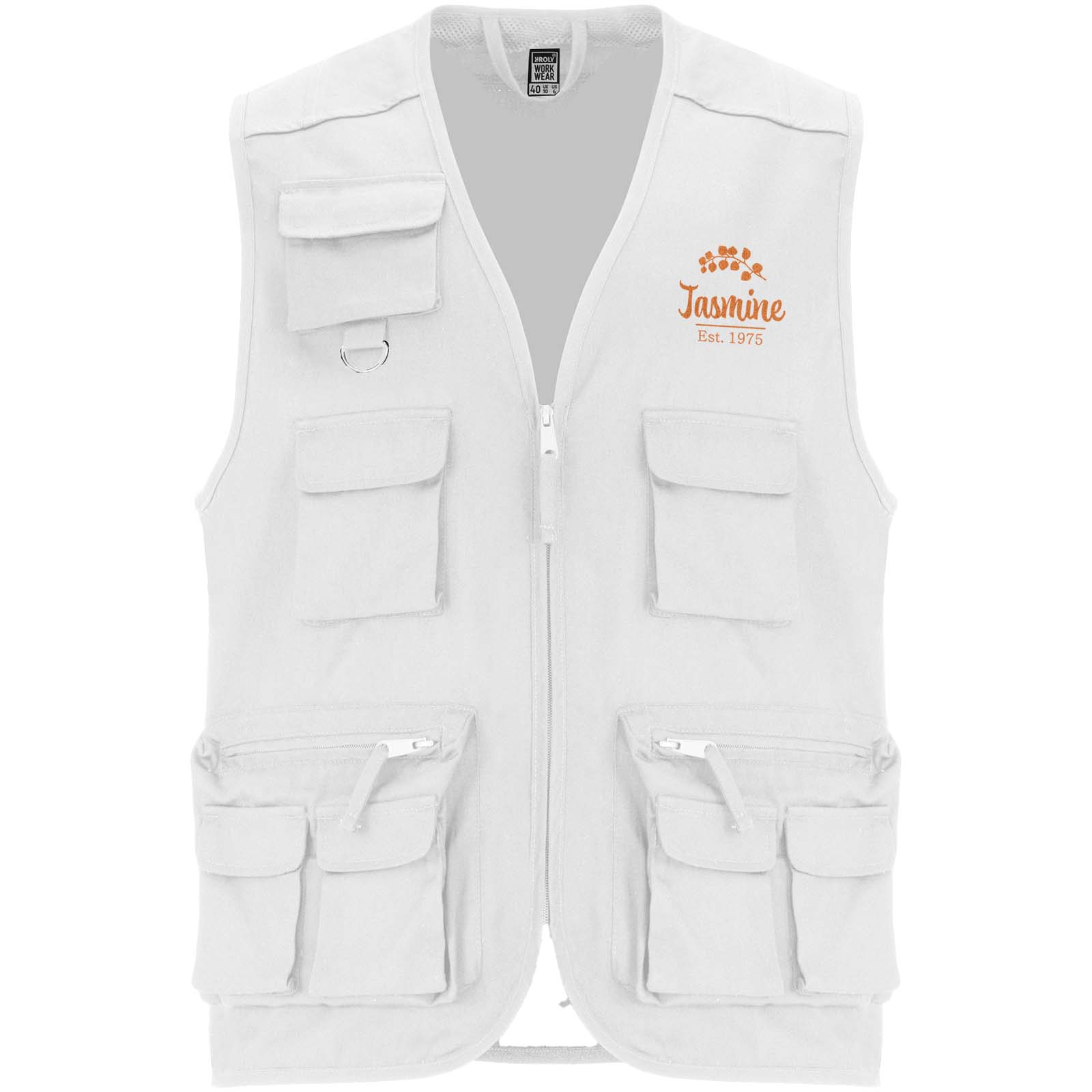 Gilet da lavoro con più tasche e scollo a V da 200 g/m² Venera 