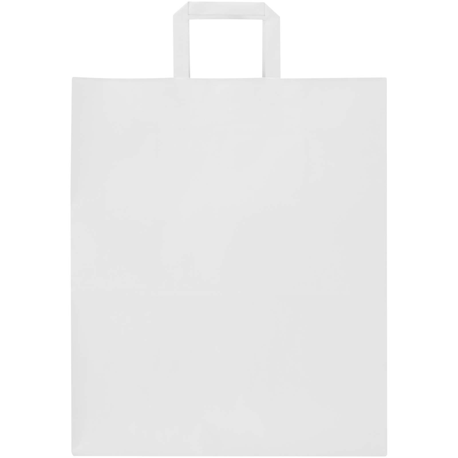 Sacchetto di carta da 80-90 g/m² con manici piatti , 32 x 17 x 39 cm Kraft