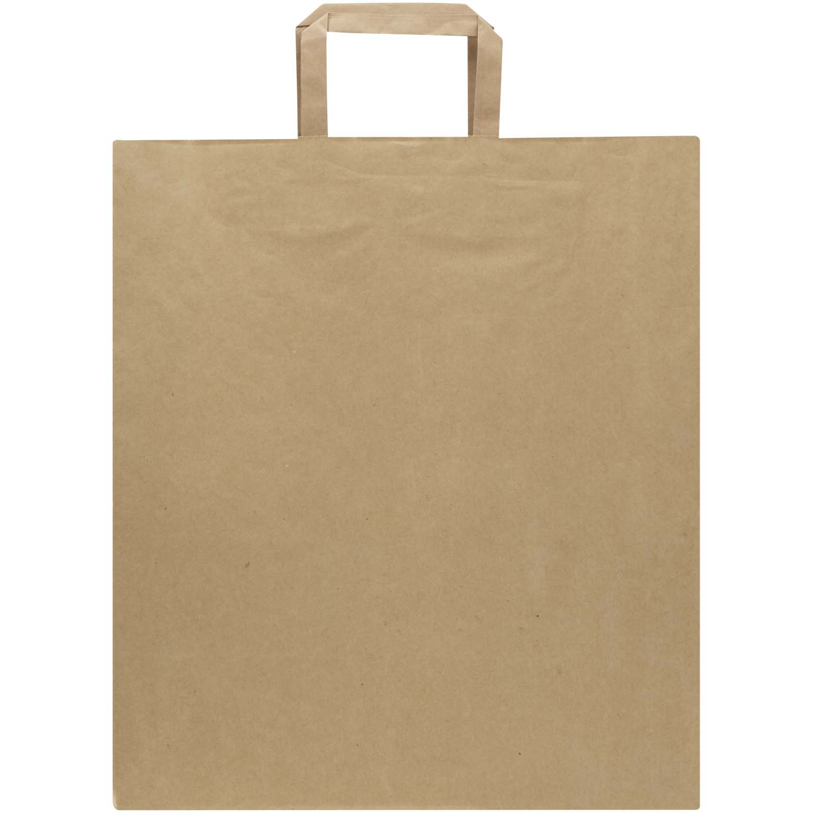 Sacchetto di carta da 80-90 g/m² con manici piatti , 32 x 17 x 39 cm Kraft
