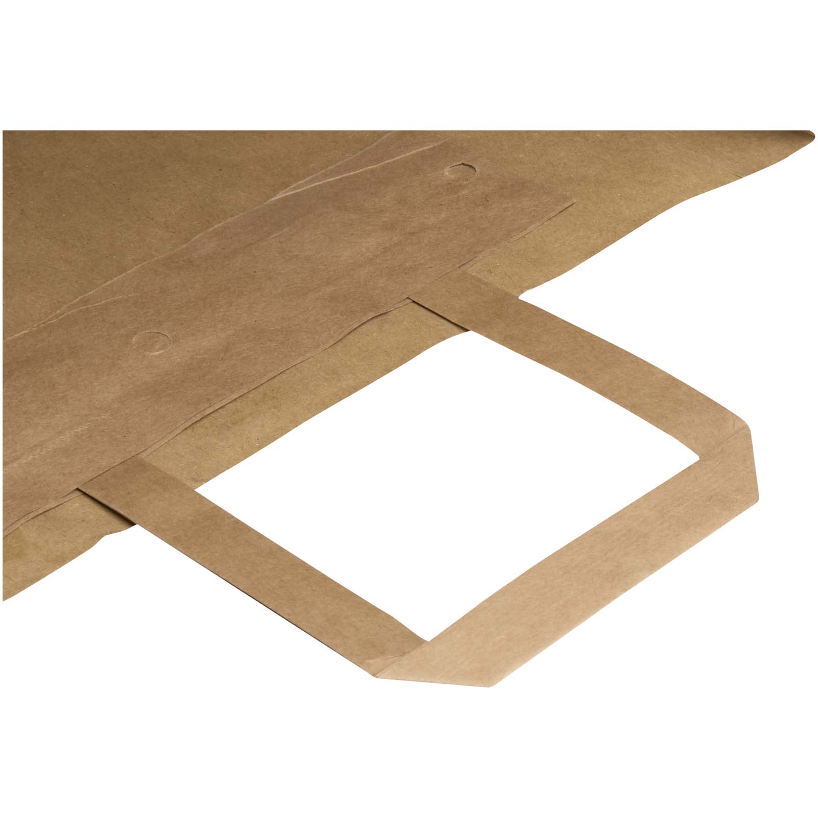 Sacchetto di carta da 80-90 g/m² con manici piatti , 32 x 17 x 39 cm Kraft