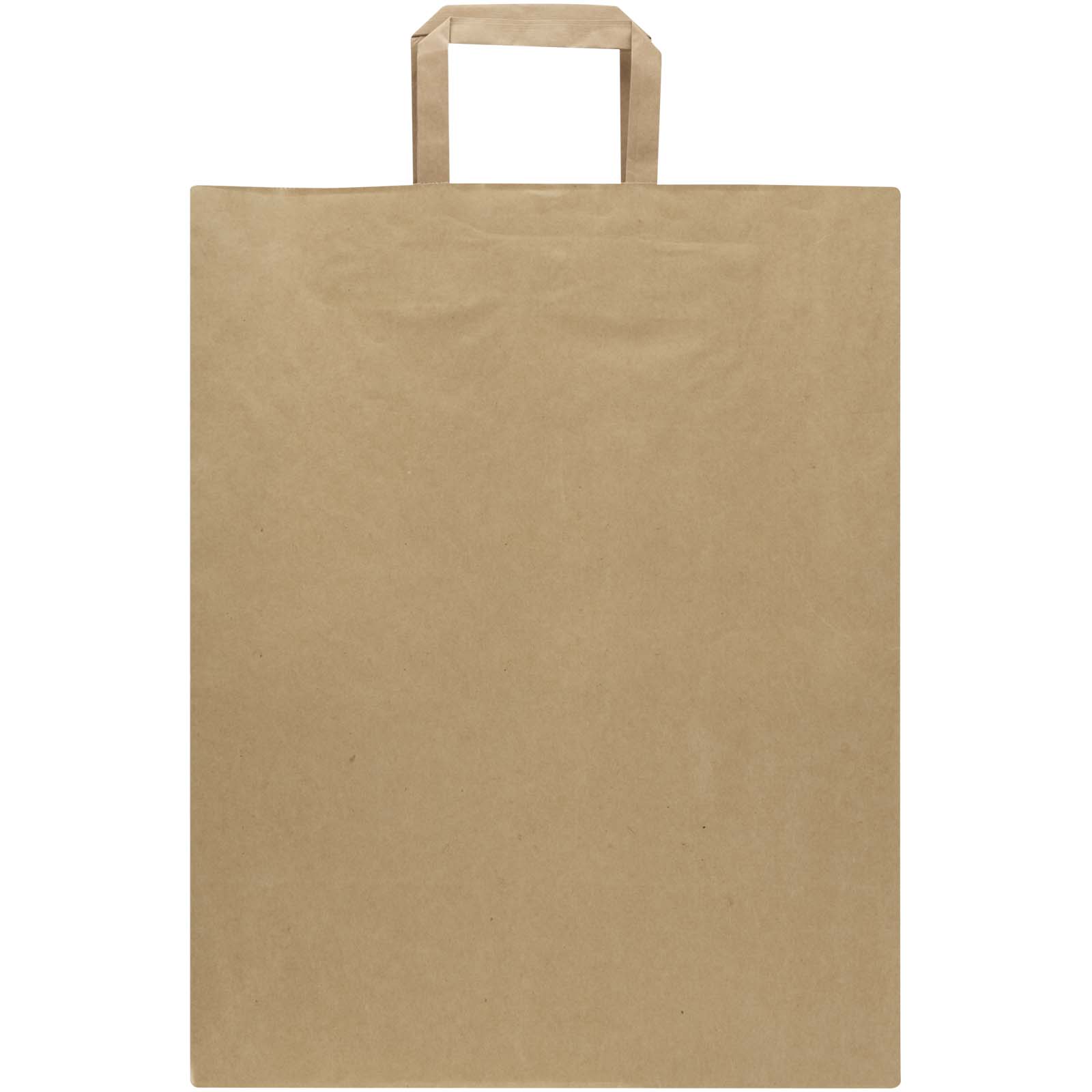Sacchetto di carta da 80 g/m² con manici piatti, 25 x 15 x 32 cm Kraft