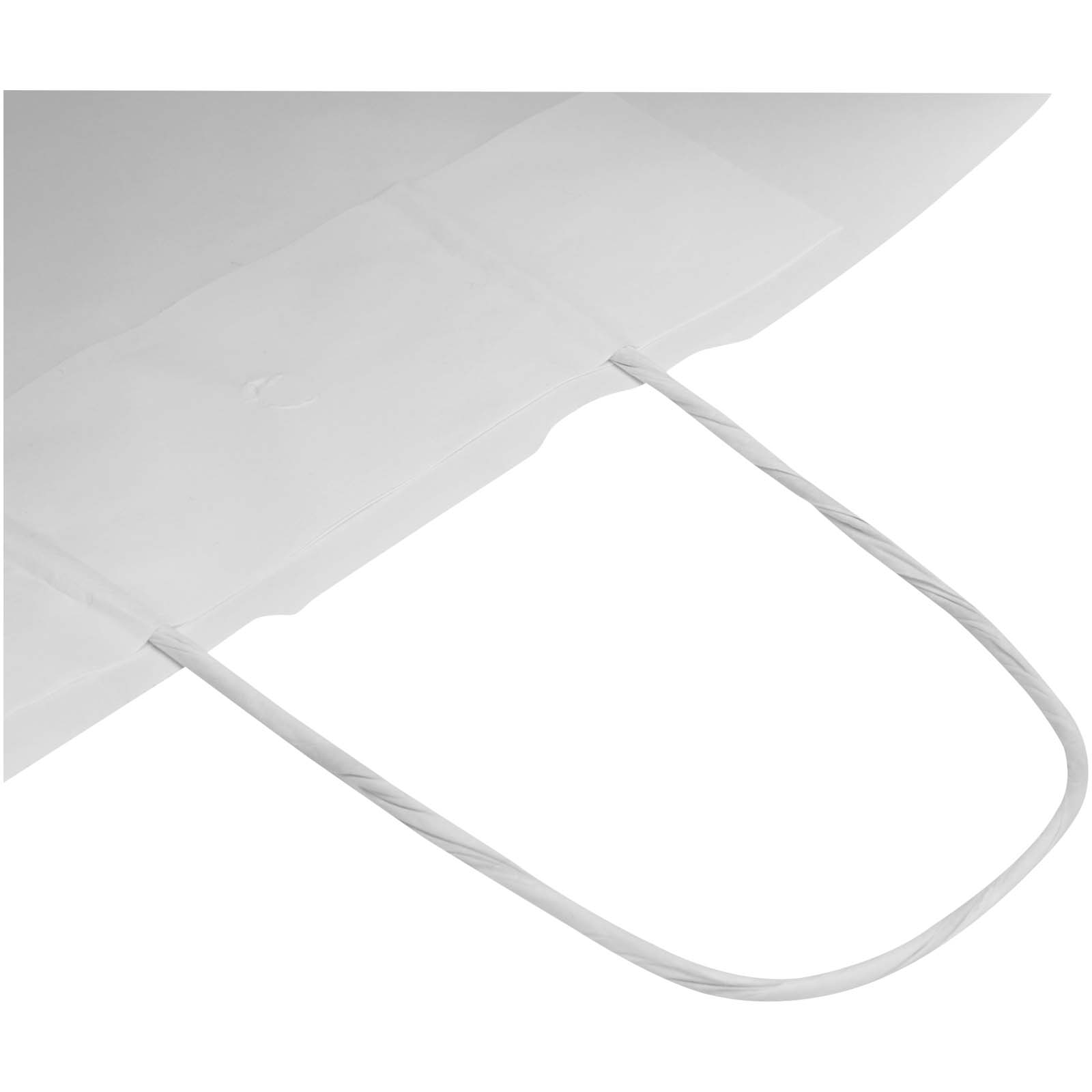 Sacchetto di carta da 80-90 g/m² con manici intrecciati, 25 x 15 x 32 cm Kraft