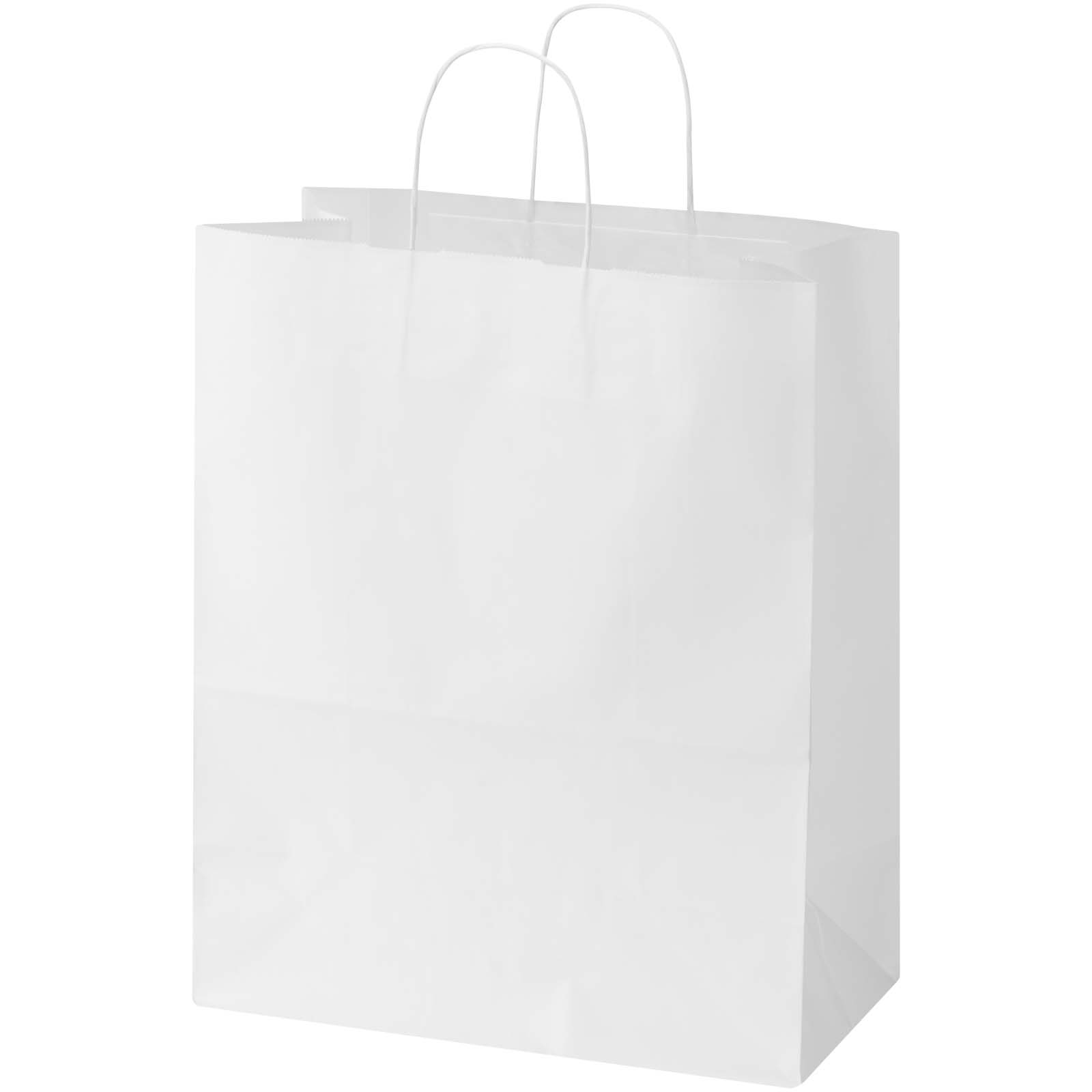 Sacchetto di carta da 80-90 g/m² con manici intrecciati, 32 x 17 x 39 cm Kraft