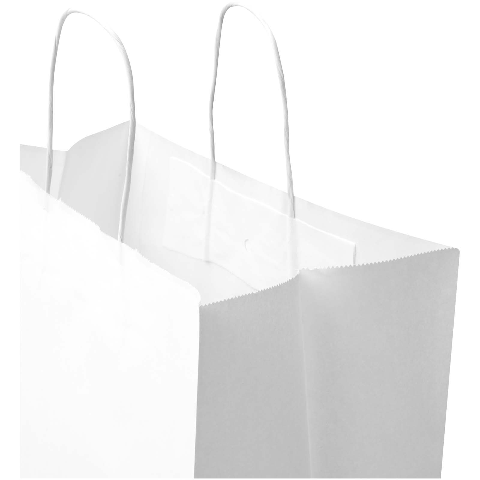 Sacchetto di carta da 80-90 g/m² con manici intrecciati, 32 x 17 x 39 cm Kraft