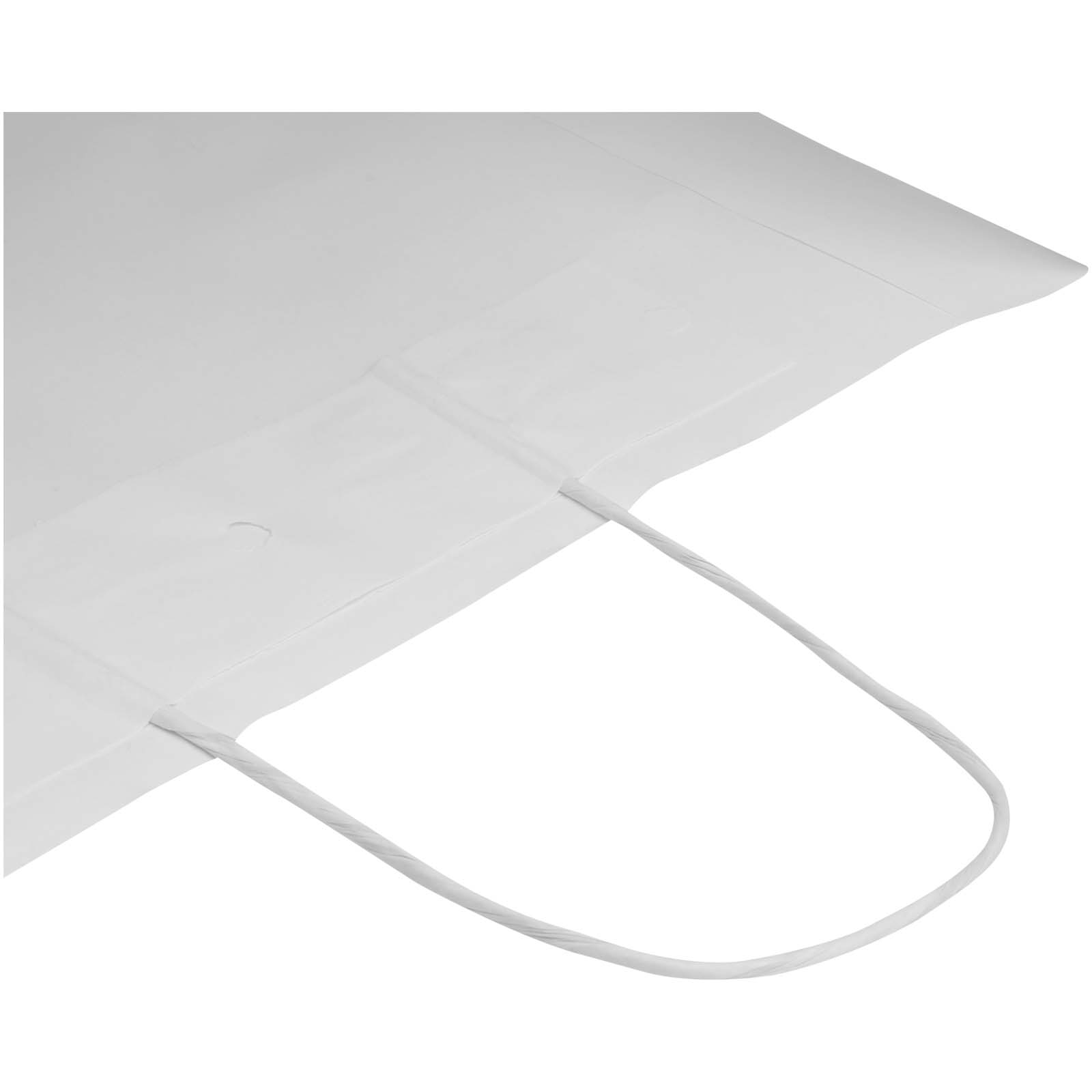 Sacchetto di carta da 80-90 g/m² con manici intrecciati, 32 x 17 x 39 cm Kraft