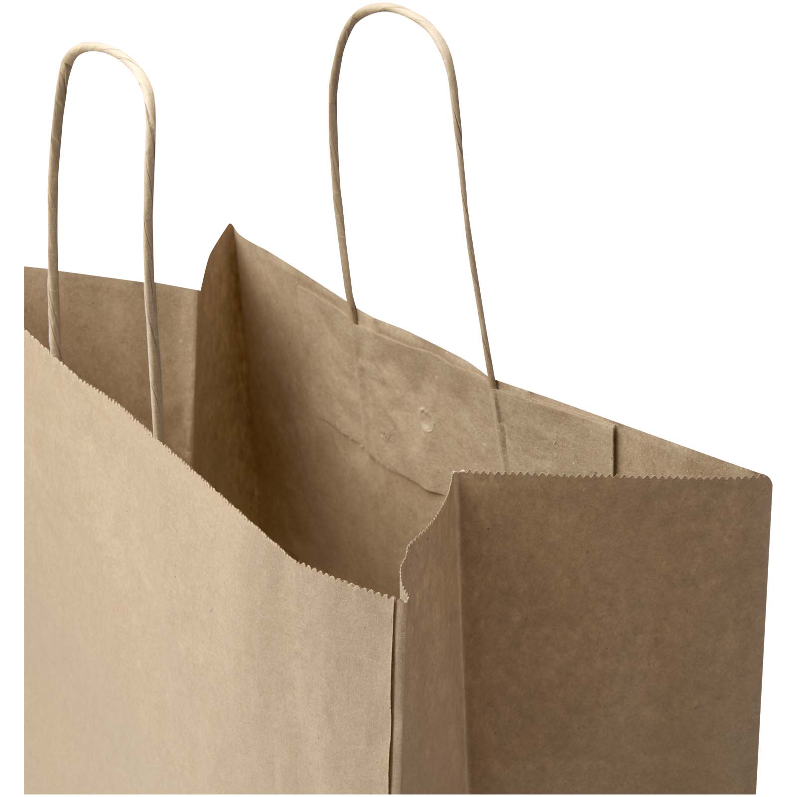 Sacchetto di carta da 80-90 g/m² con manici intrecciati, 32 x 17 x 39 cm Kraft