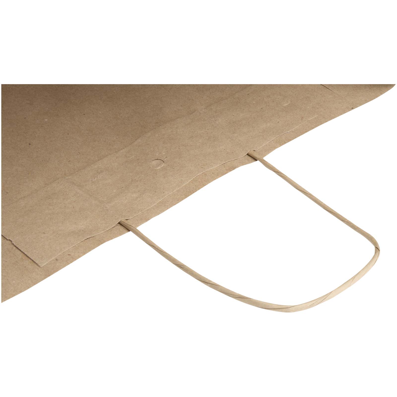Sacchetto di carta da 80-90 g/m² con manici intrecciati, 32 x 17 x 39 cm Kraft