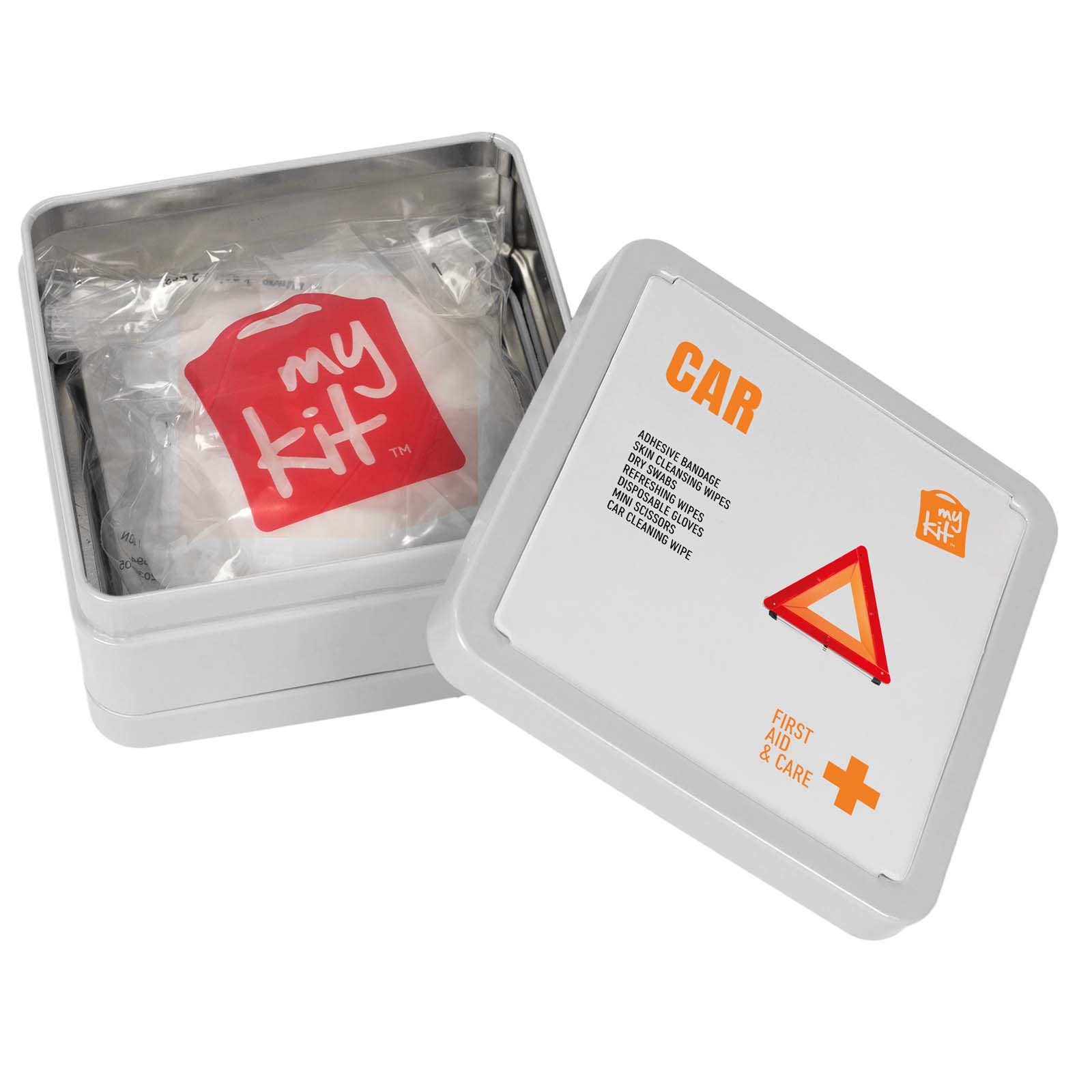 Kit di primo soccorso in scatola di latta per auto MyKit