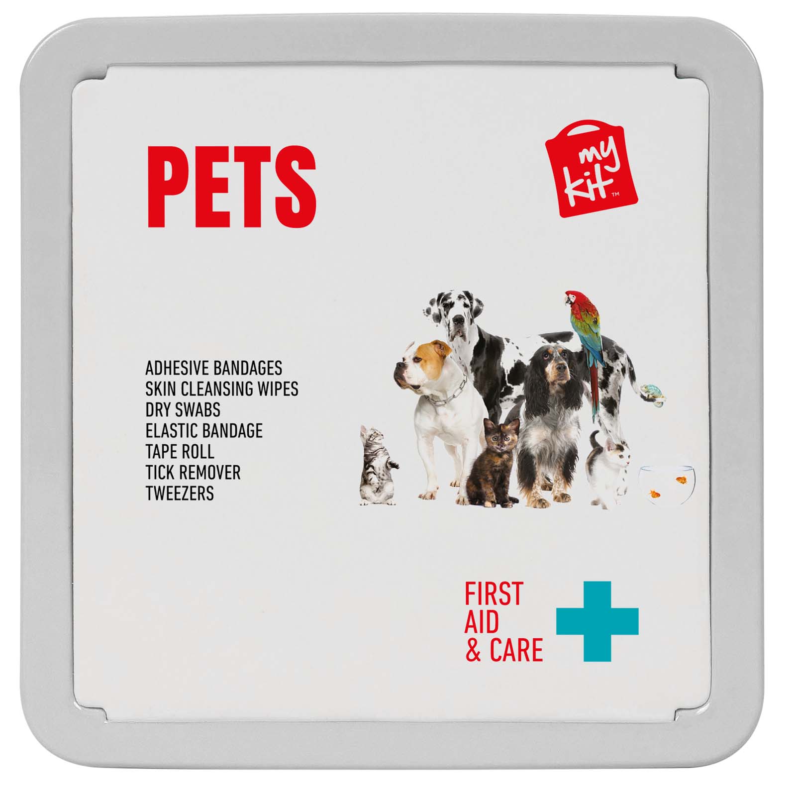 Kit di primo soccorso in scatola di latta per animali domestici MyKit