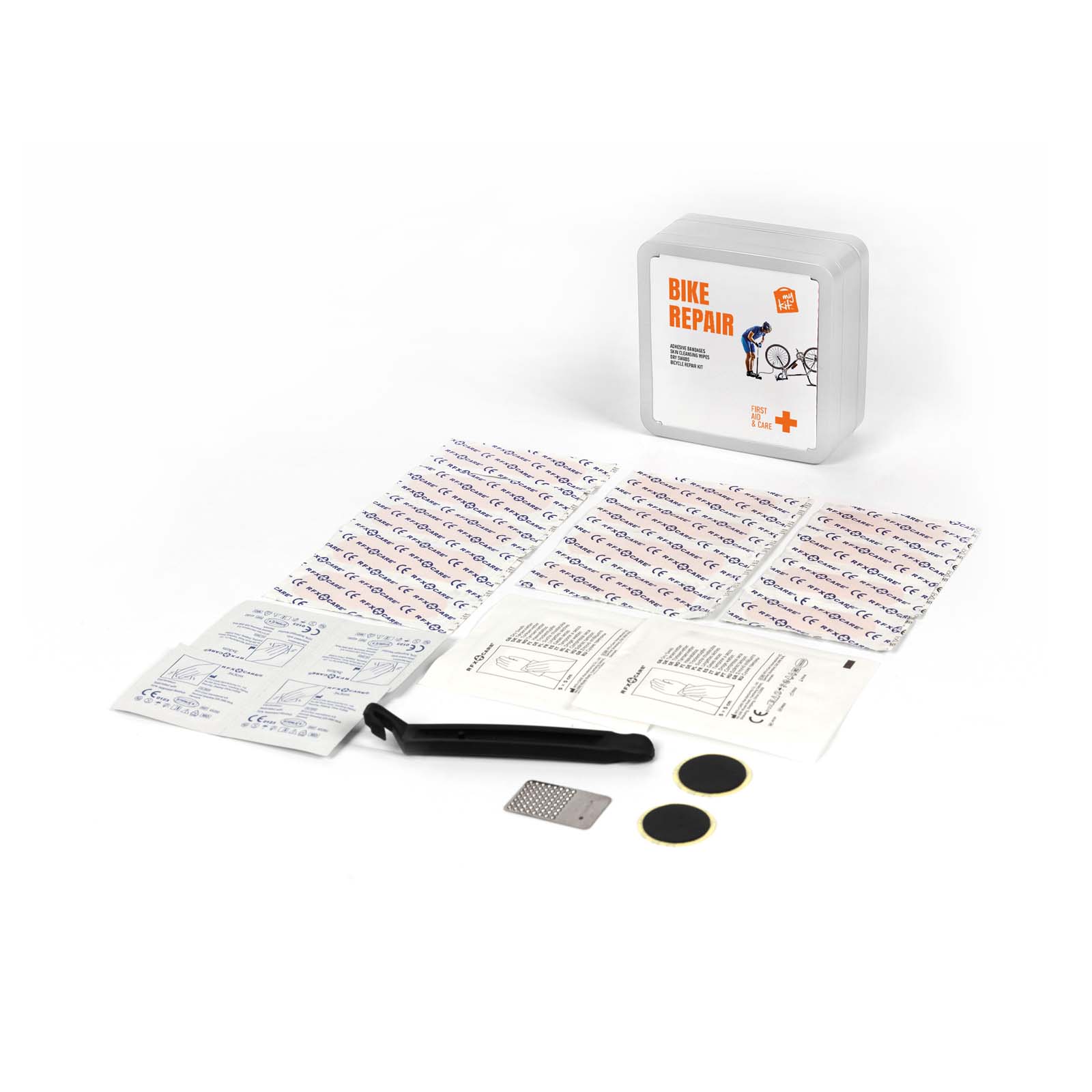 Kit per la riparazione delle biciclette in scatola di latta MyKit