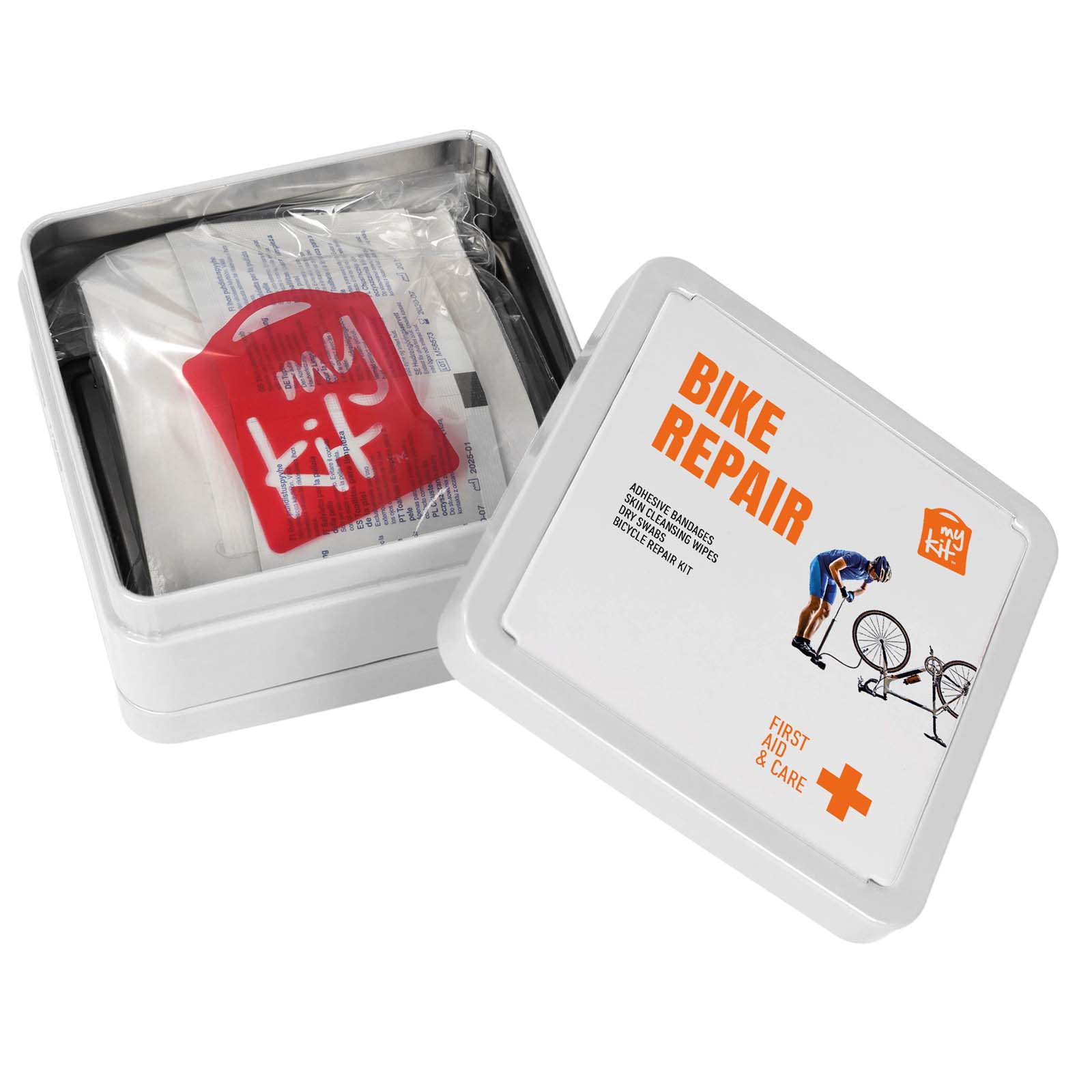 Kit per la riparazione delle biciclette in scatola di latta MyKit