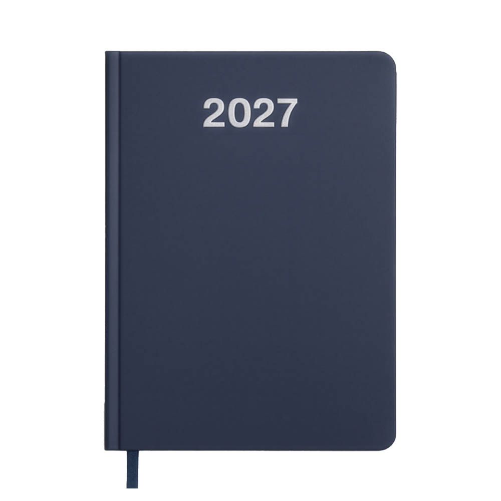 Agenda giornaliera 2027. Copertina rigida in cartoncino laminato opaco.