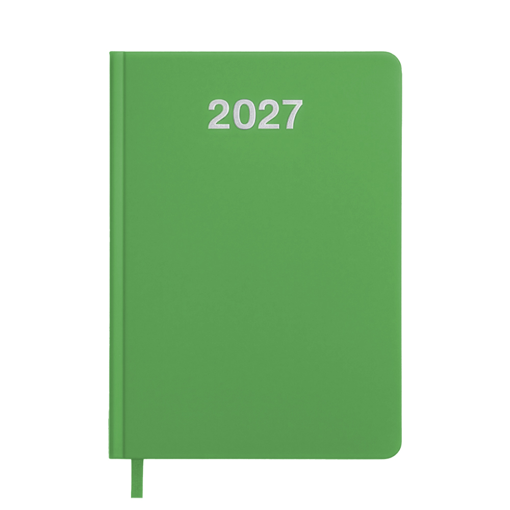 Agenda giornaliera 2027. Copertina rigida in cartoncino laminato opaco