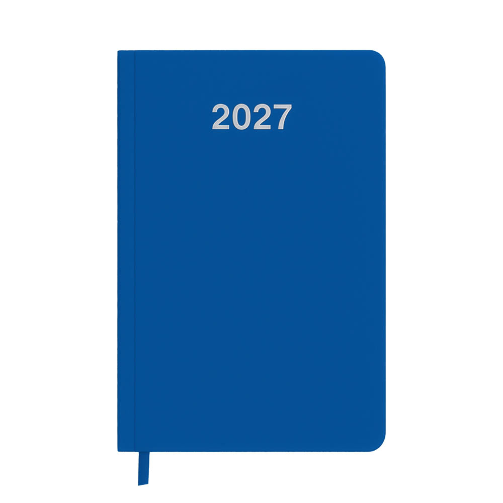 Agenda tascabile settimanale 2027. Copertina rigida in cartoncino laminato opaco