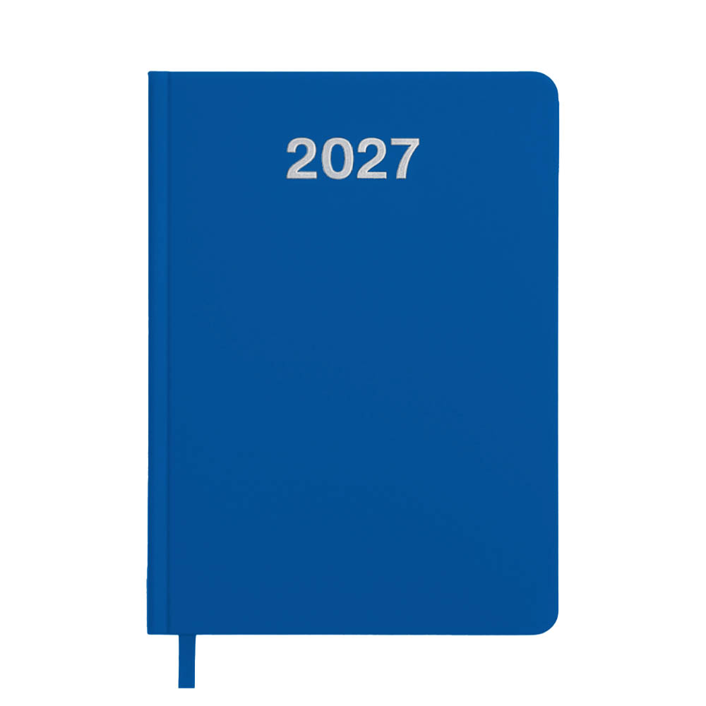 Agenda giornaliera 2027. Copertina rigida in cartoncino laminato opaco.