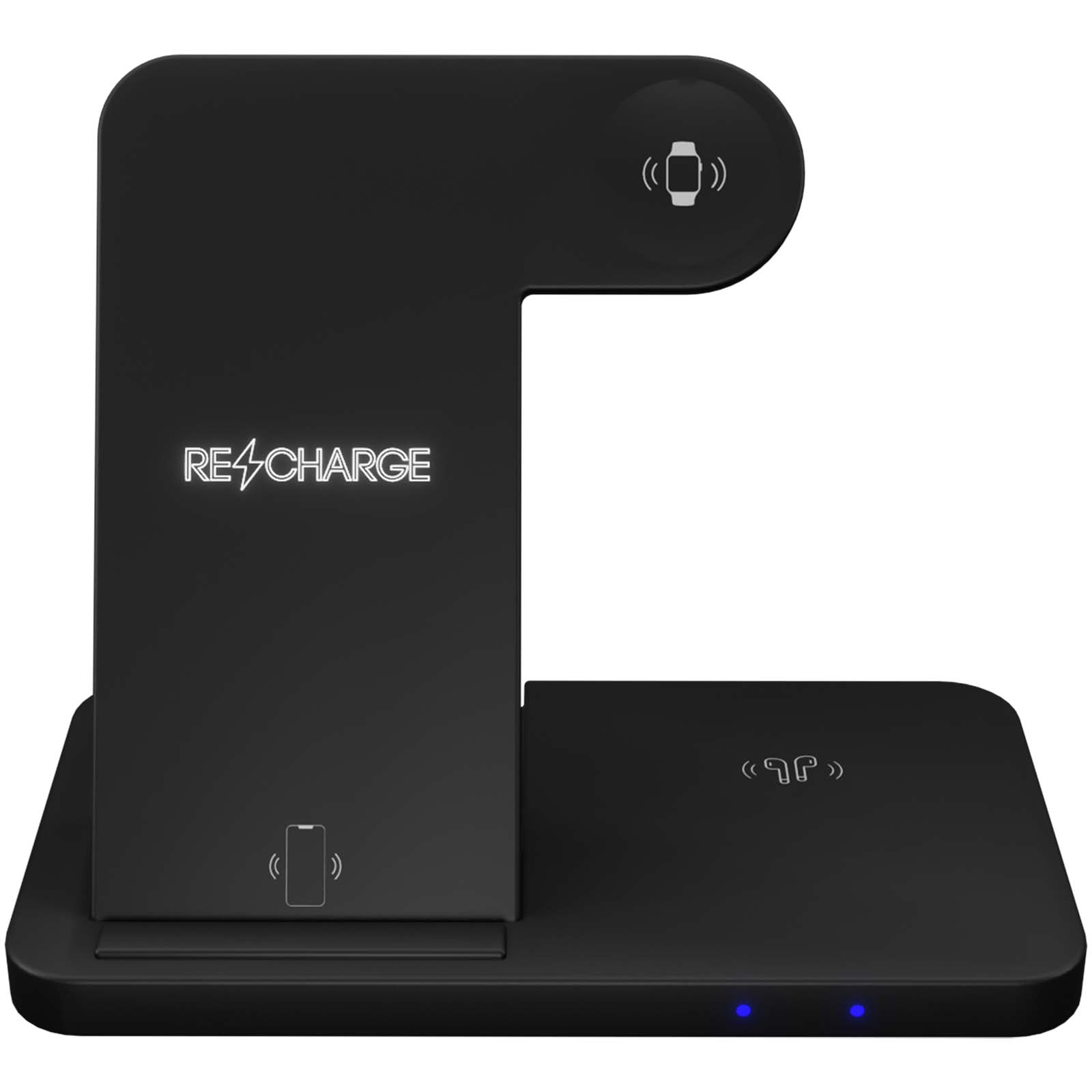 Base di ricarica wireless 3 in 1 con supporto per telefono SCX.design W28