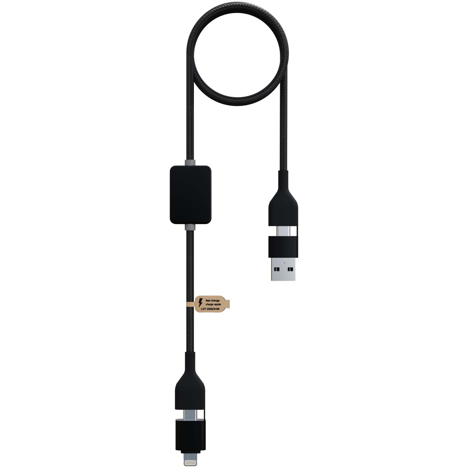 Cavo di ricarica con interruttore e logo luminoso da 60 W SCX.design C32