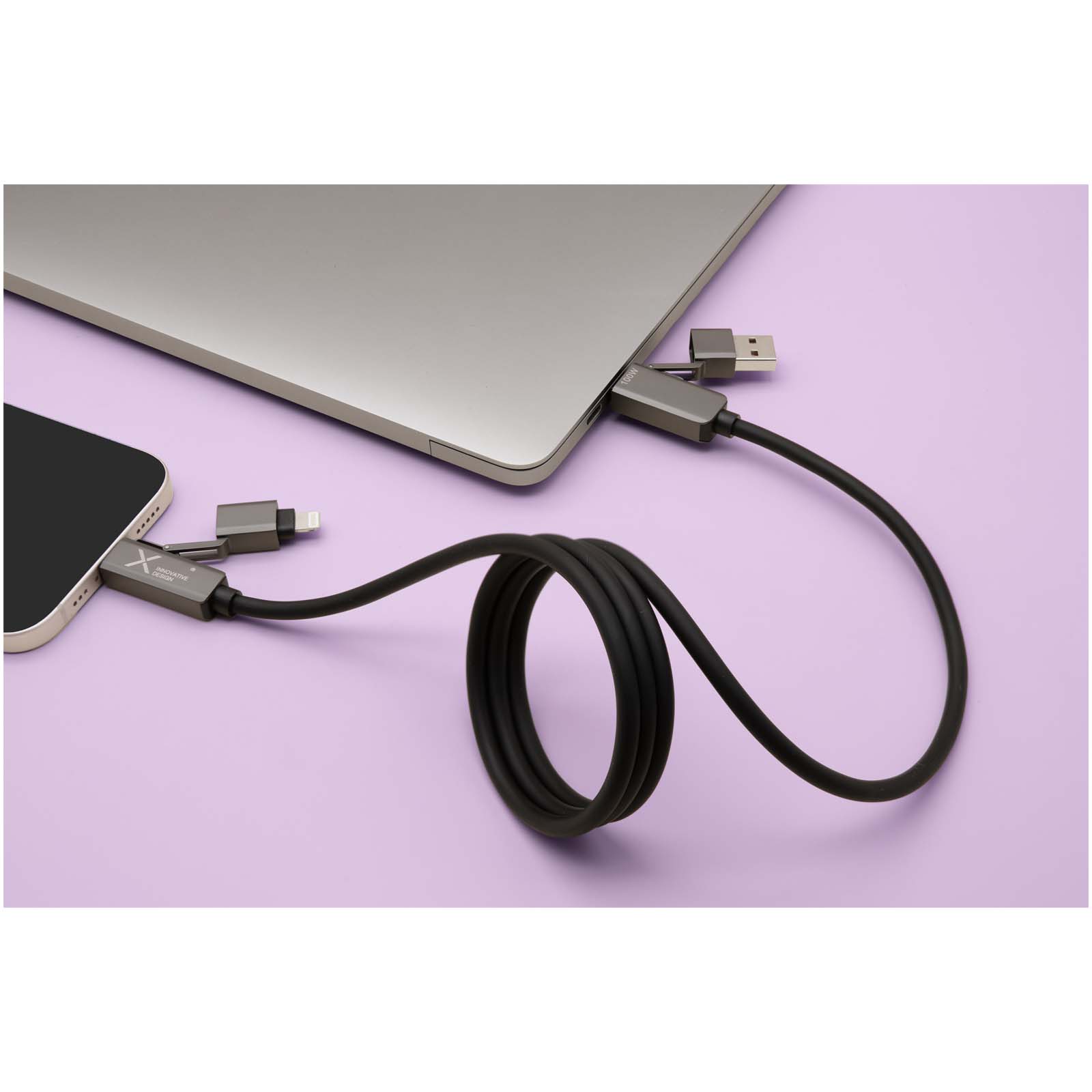 Cavo di ricarica magnetico in silicone da 100 W SCX.design C59