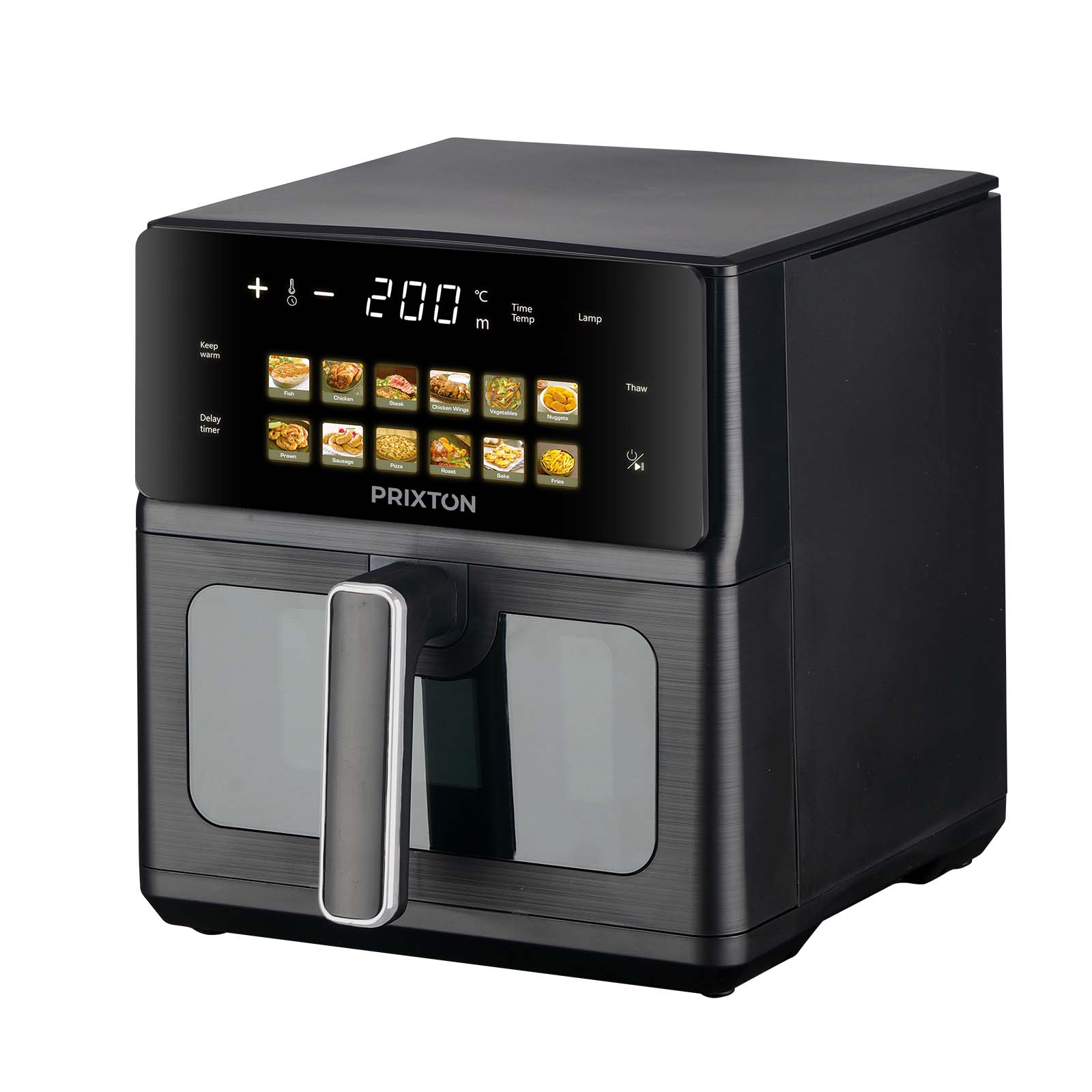 Prixton Cook Organics 6L friggitrice ad aria a doppio riscaldamento