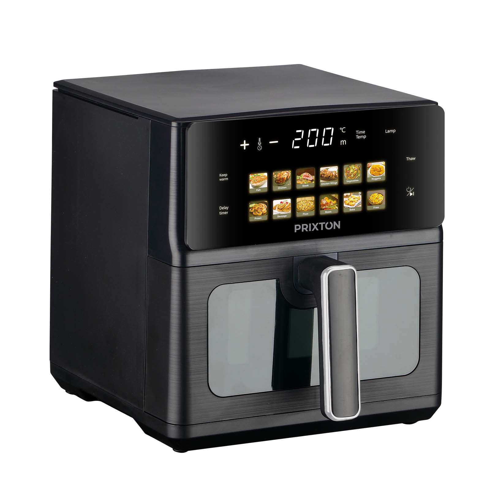 Prixton Cook Organics 6L friggitrice ad aria a doppio riscaldamento
