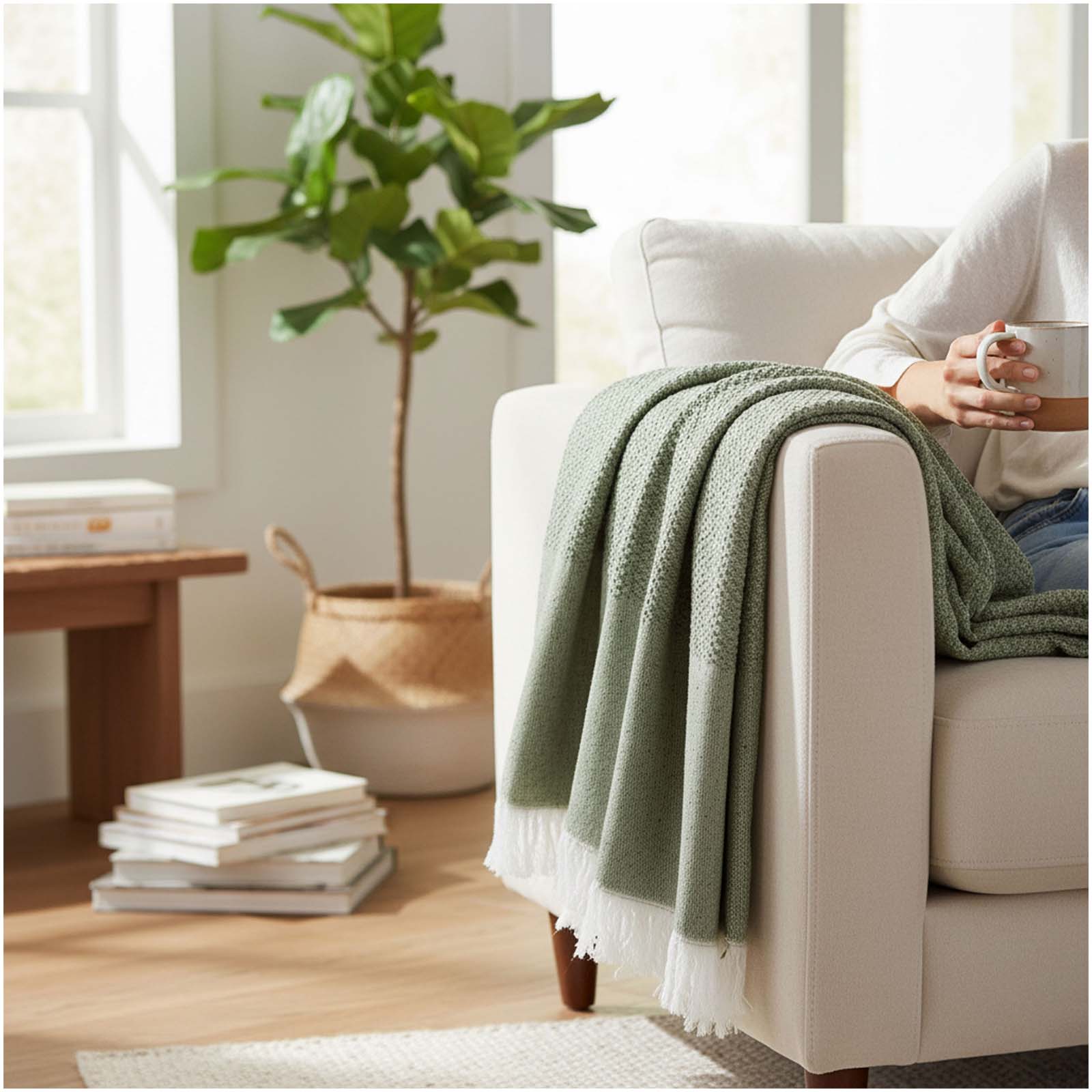Telo fouta 100 x 170 cm Citizen Green Seafou