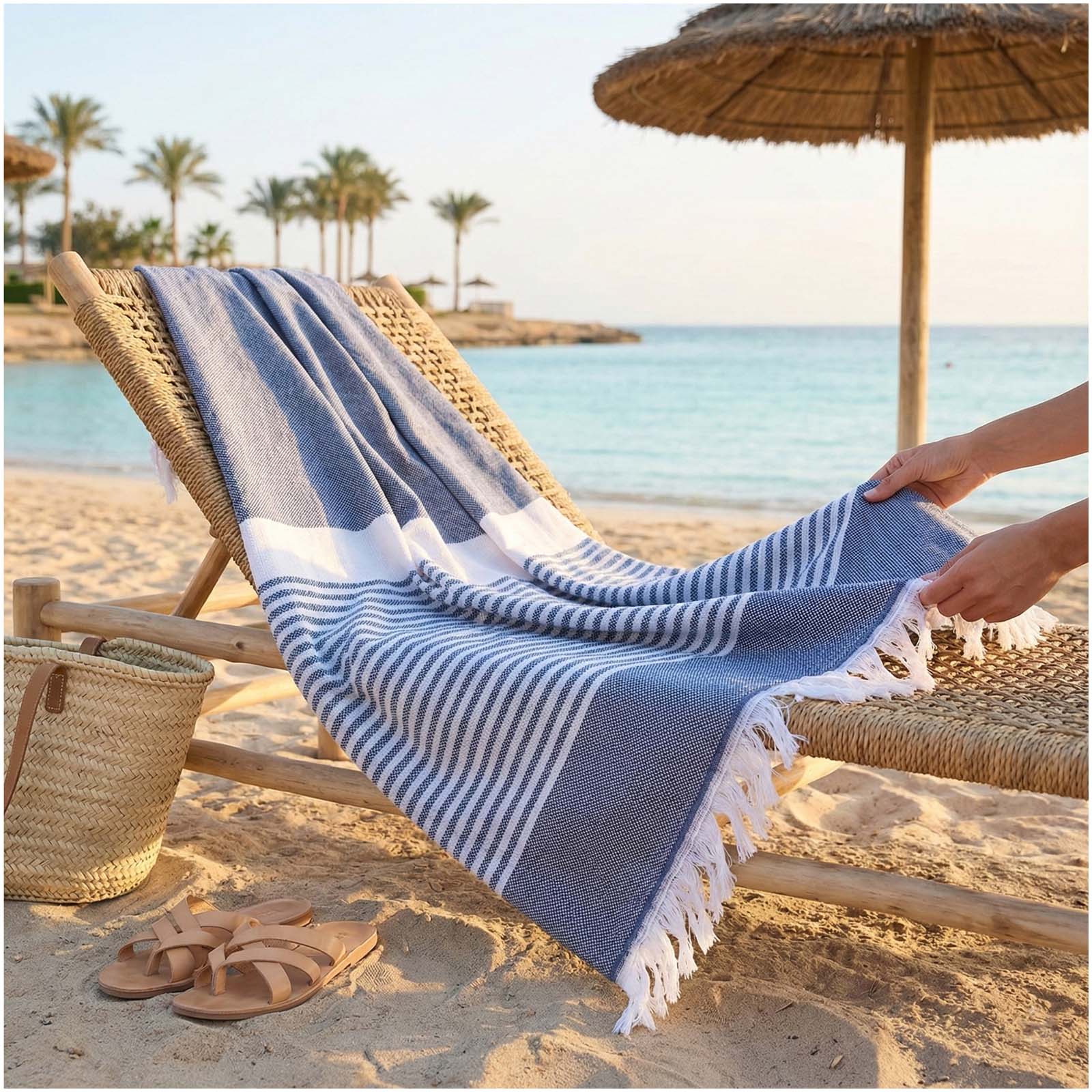 Telo fouta 100 x 180 cm Citizen Green Seabeach